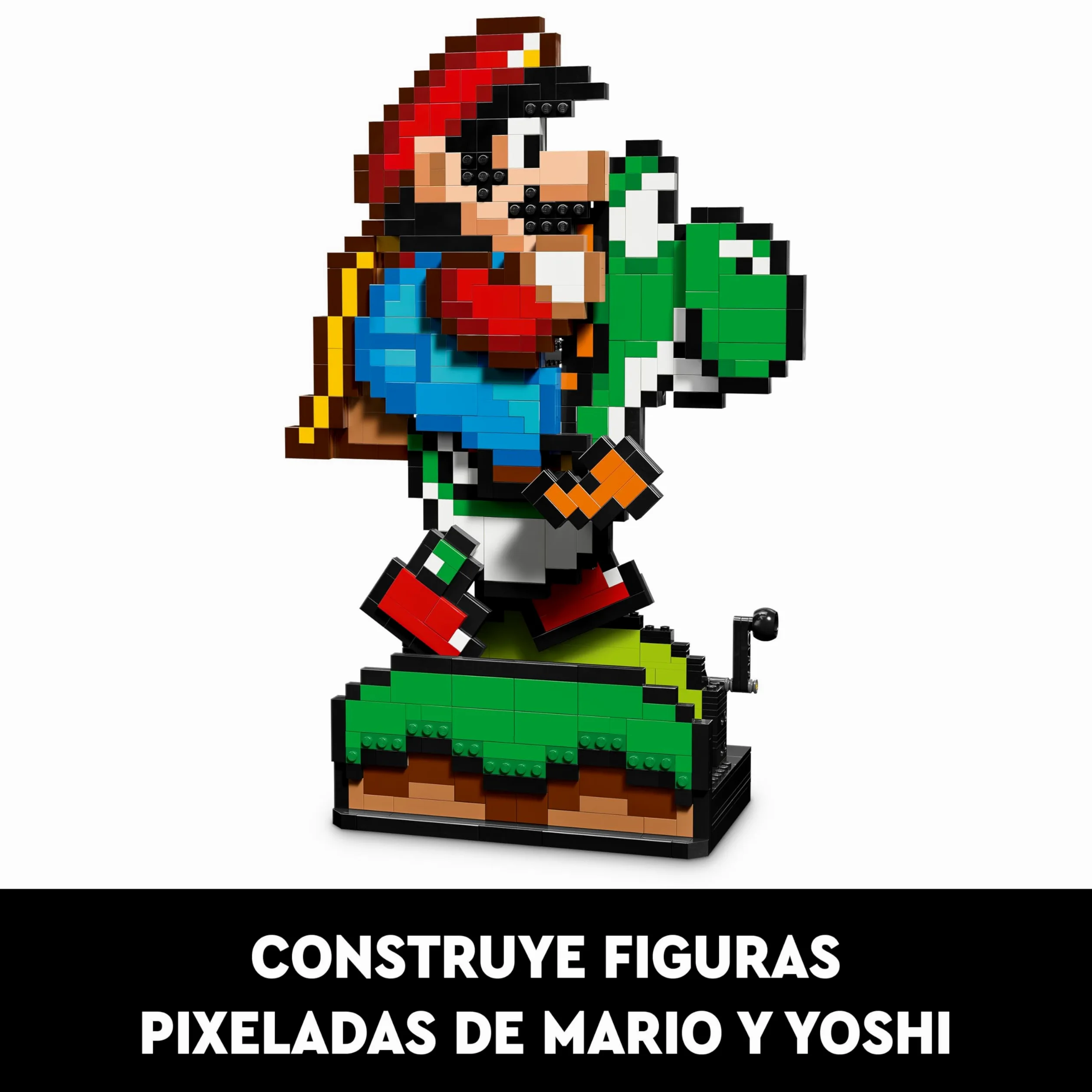LEGO Super Mario World: Mario y Yoshi Kit de Maquetas para Adultos para Colección de Nintendo, Figuras Pixeladas, Regalo para Hombres y Mujeres, Decoración del Hogar y la Oficina 71438