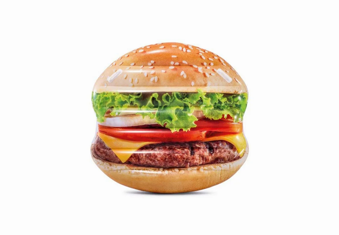 Intex 58780EU - Hamburguesa Hinchable Hiperrealista con Asas