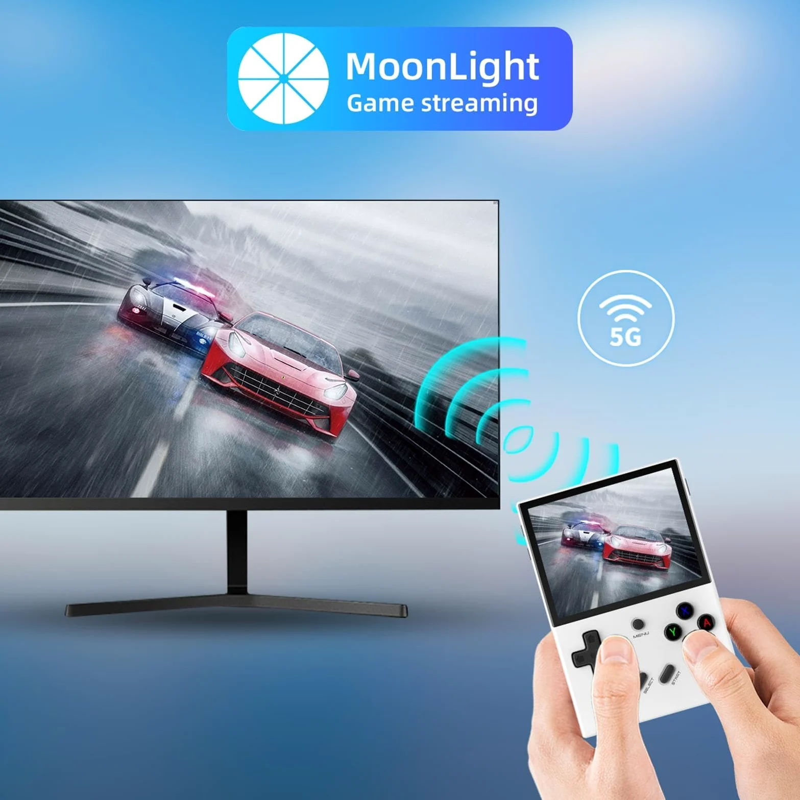 Consola de Juegos portátil RG35XX Plus,Consola de Juegos RG35XX Plus | Reproductor de vídeo portátil de Bolsillo | Jugador del Juego de WiFi de la Pantalla de 3.5-Inch IPS con la batería de
