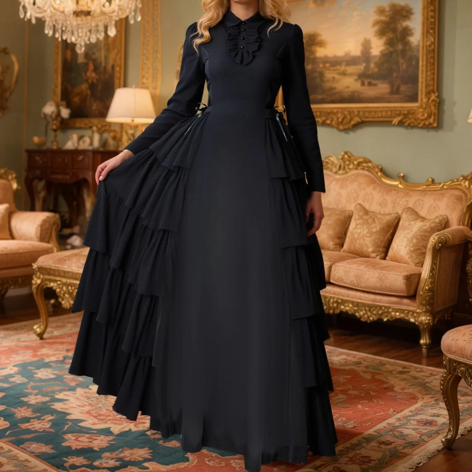 Vestido Medieval Mujer Disfraz Traje Victoriano Disfraces Epoca Victoriana Dress Halloween Vestidosfalda Adulto Women Vikinga Ropa Guerrera Trajes Renacentista