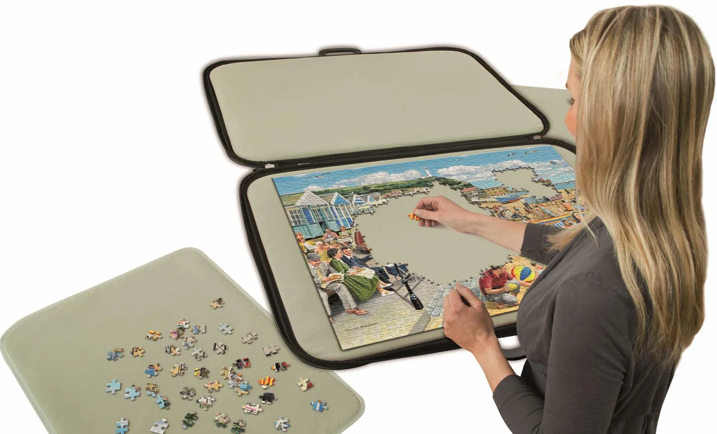 Jumbo - Puzzle Mates 1039 Portapuzzle Deluxe 1000 (accessorio puzzle)