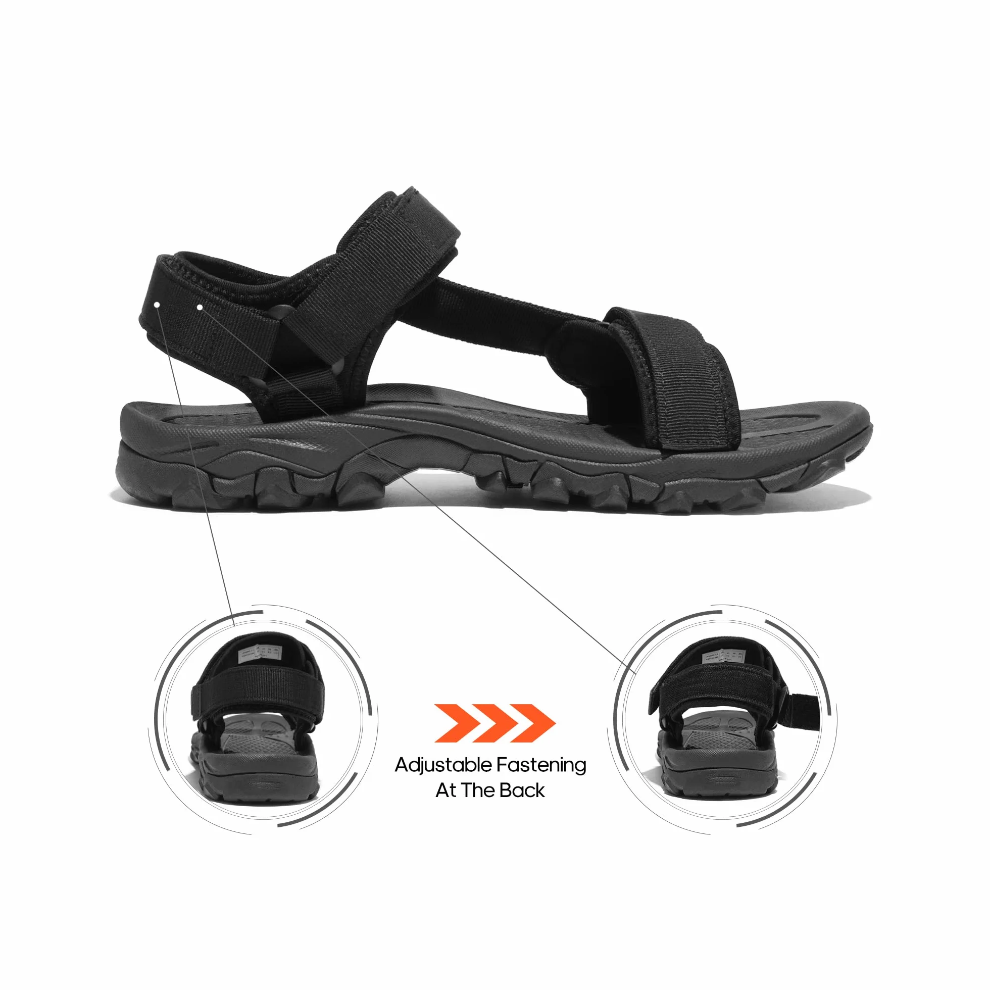 NORTIV 8 Sandalias Hombre Verano para Aire Libre Deportivas Playa Antideslizantes Zapatos Sandalias con Punta Abierta Zapatos de Senderismo