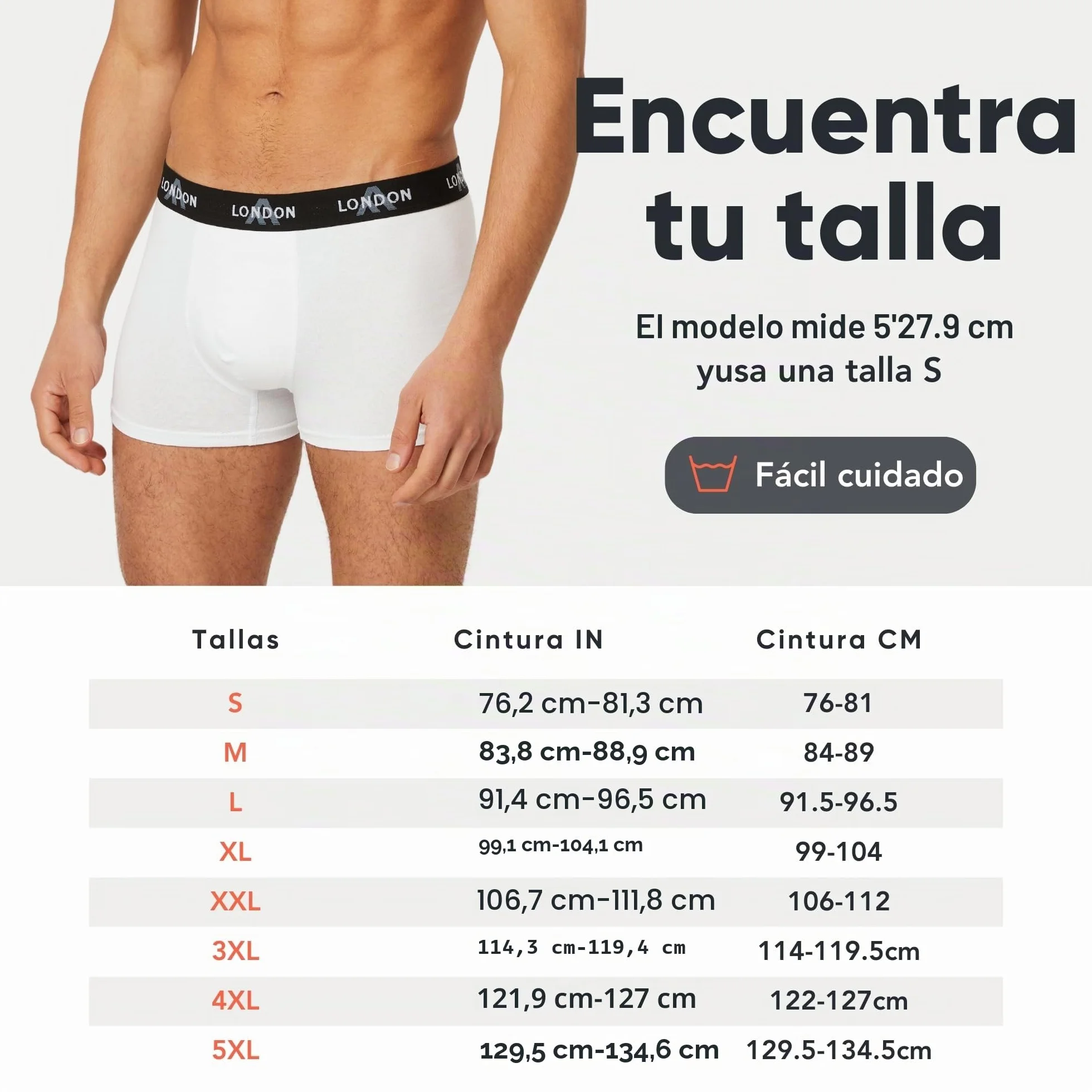 FM London Bóxers para Hombre Suaves Ropa Interior Elástica Paquete de 4/8