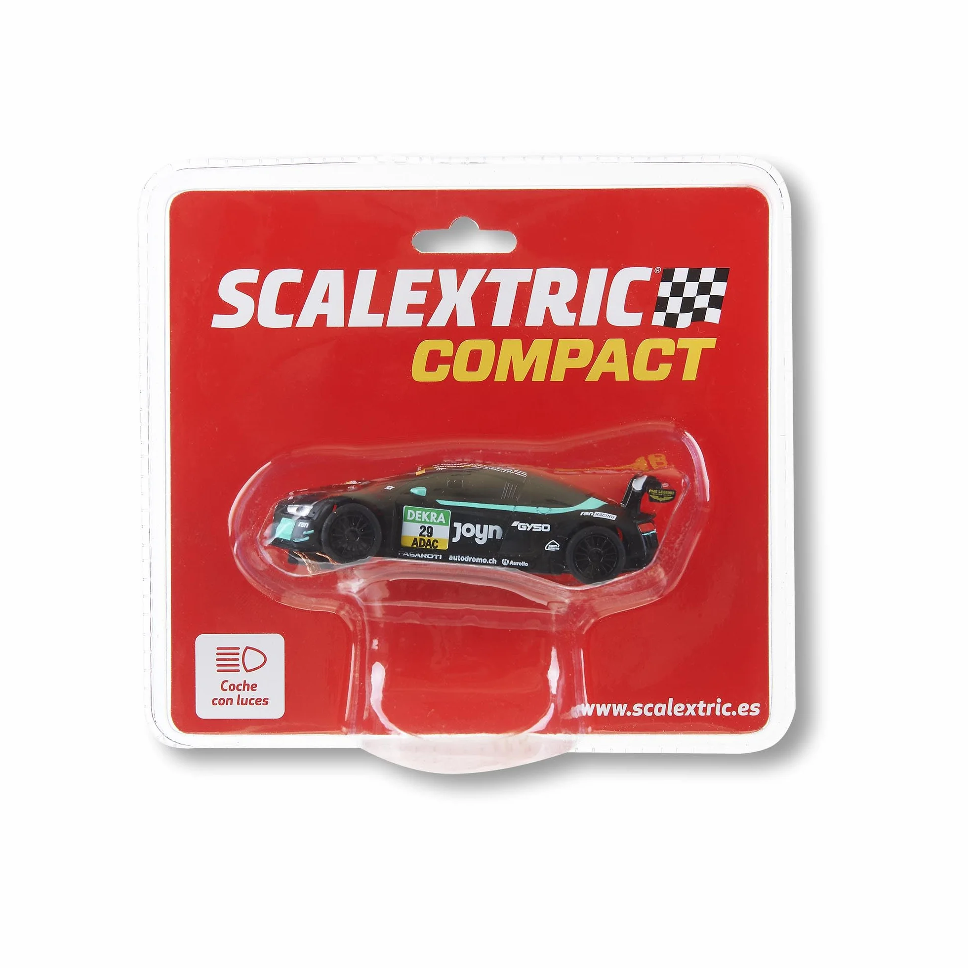 SCALEXTRIC - Vehículo de Carreras Compact - Coche Slot - Escala 1:43 (Audi R8 LMS GT3 - DTM #29)