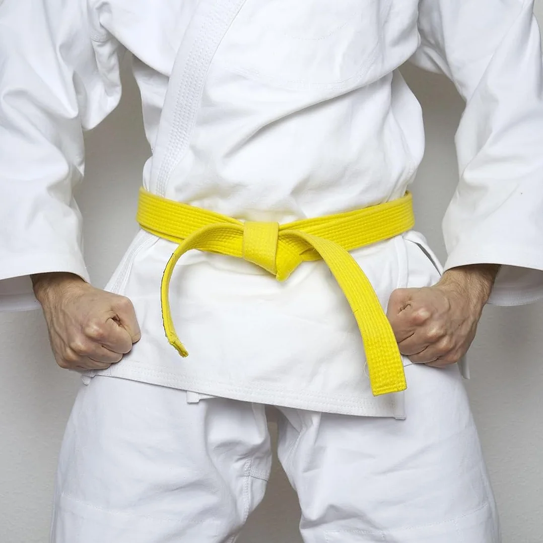 Cinturón Taekwondo Amarillo, Cinturón de Artes Marciales para Karate Judo