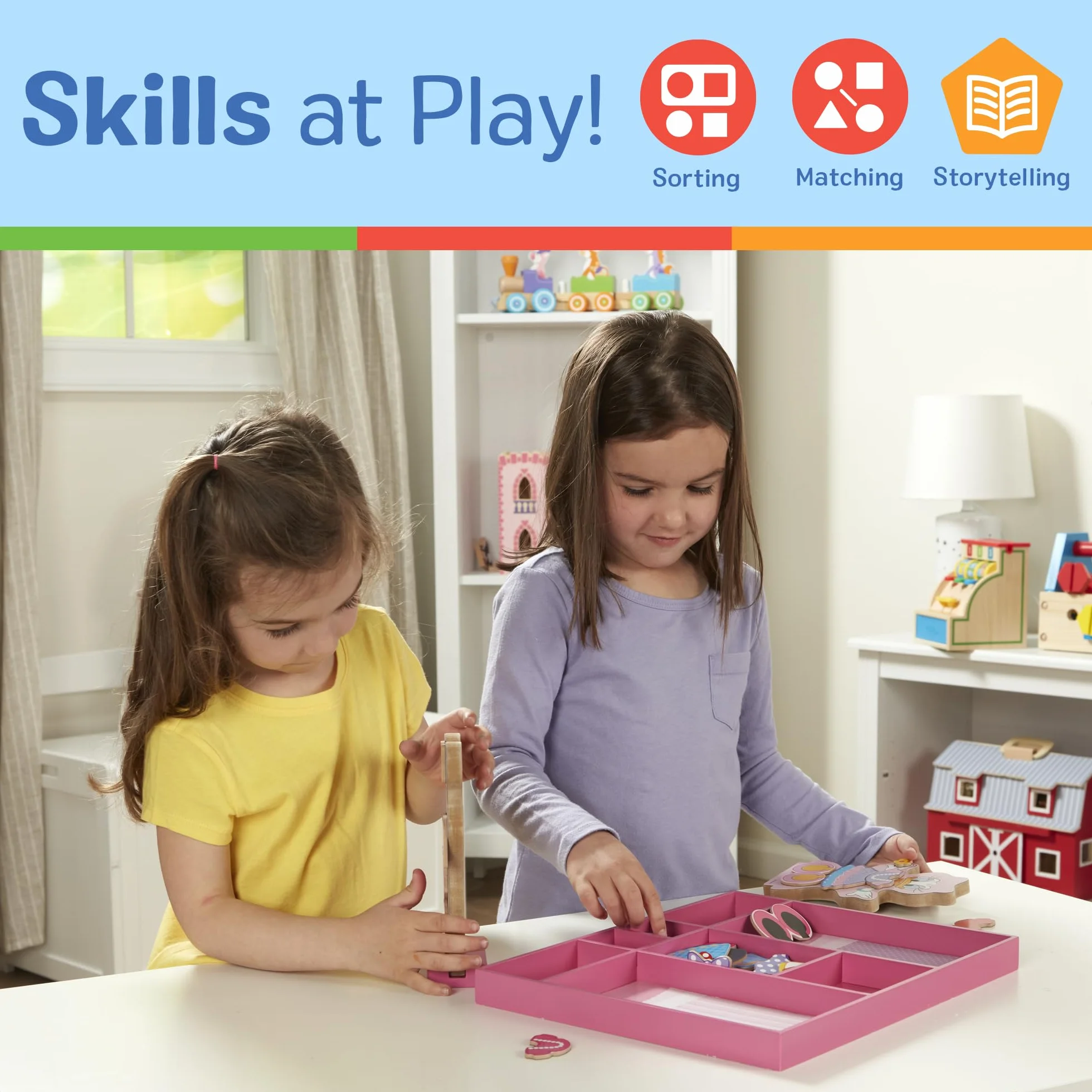 Minnie and Daisy Wooden Magnetic Dress-Up Play Set by Melissa & Doug