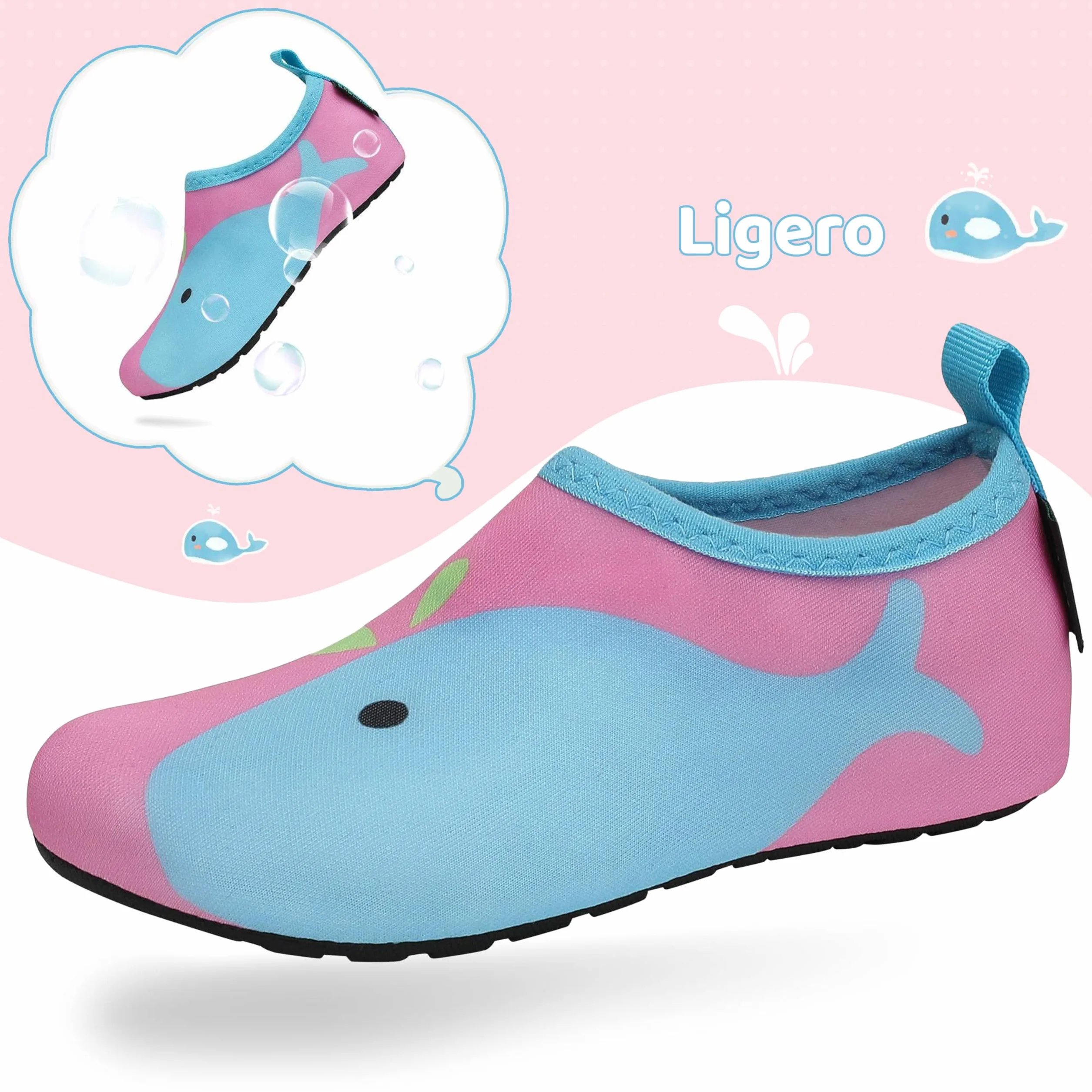 SAGUARO Zapatos de Agua Barefoot Respirable Antideslizante Niños Talla 20-37 EU