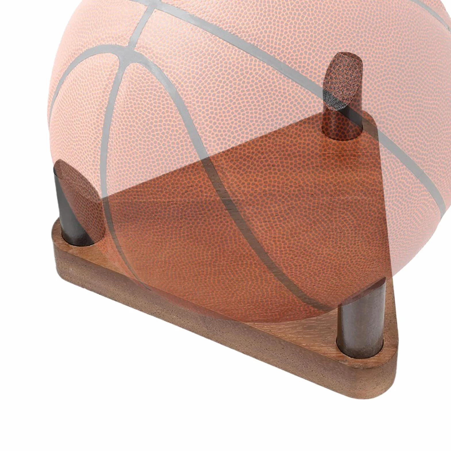 Soporte De Baloncesto De Madera Multifuncional Antideslizante Organizador Deportivo Para El Hogar