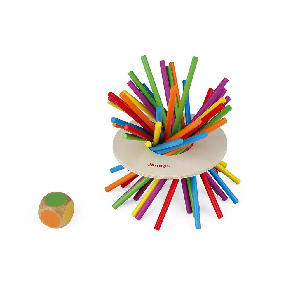 Janod - Juego de Habilidad Crazy Sticks - En Madera - Desde 3 Años, J02695