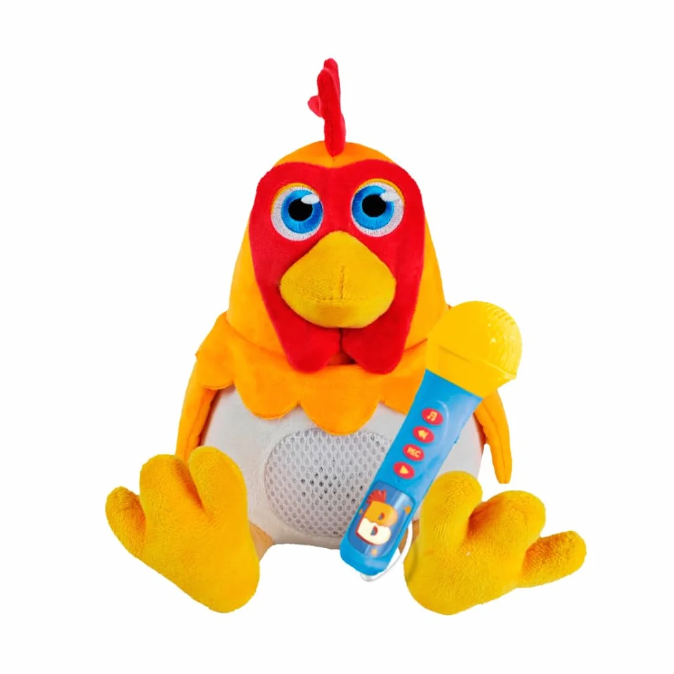 Gallo Bartolito con micrófono. La Granja de Zenón (Reig4935)