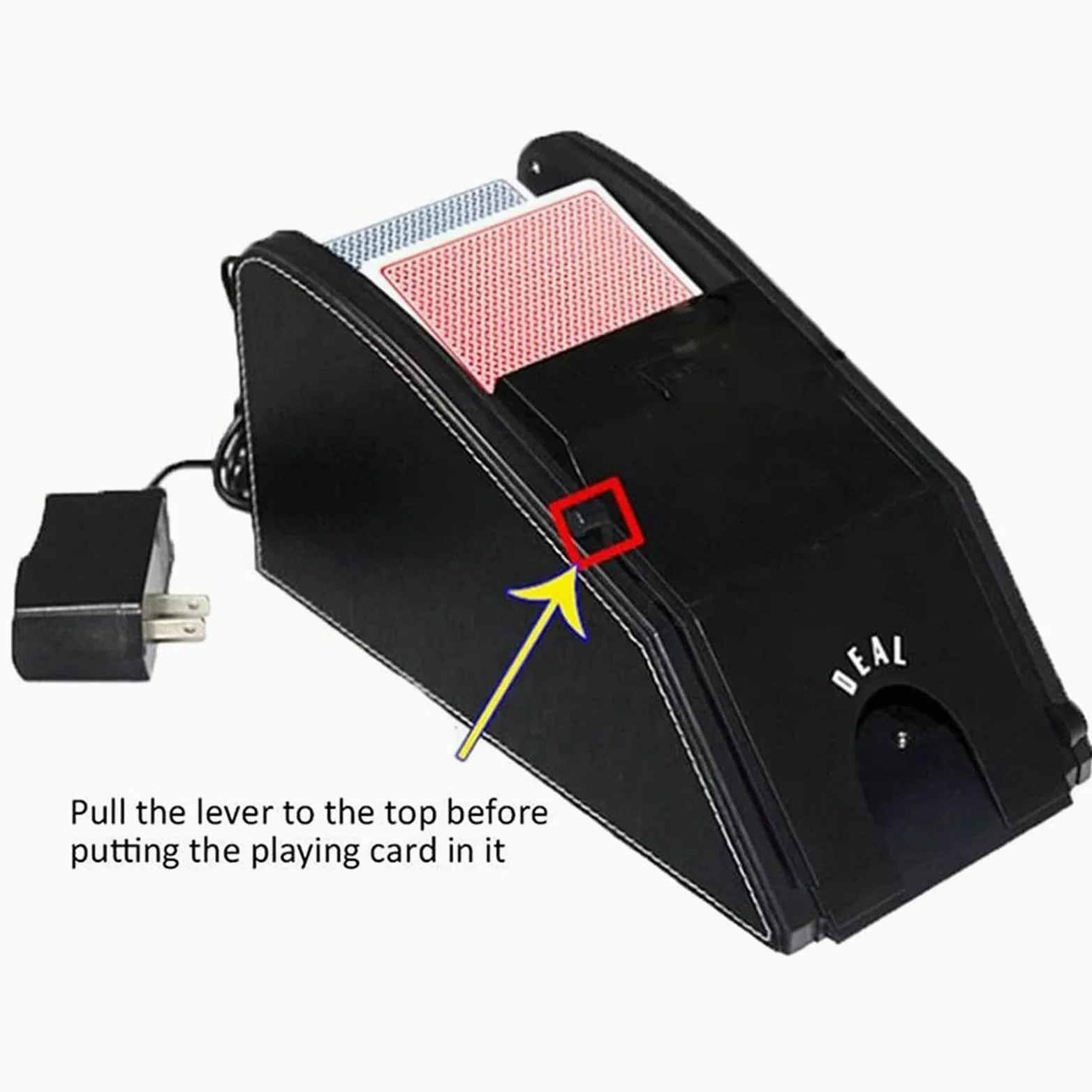 Distribuidor de Cartas automático, máquina de Reparto Aleatorio Profesional 2 en 1 para 1-2 Barajas, Zapatilla de máquina de póquer para Solitario, Tarjetas de plástico