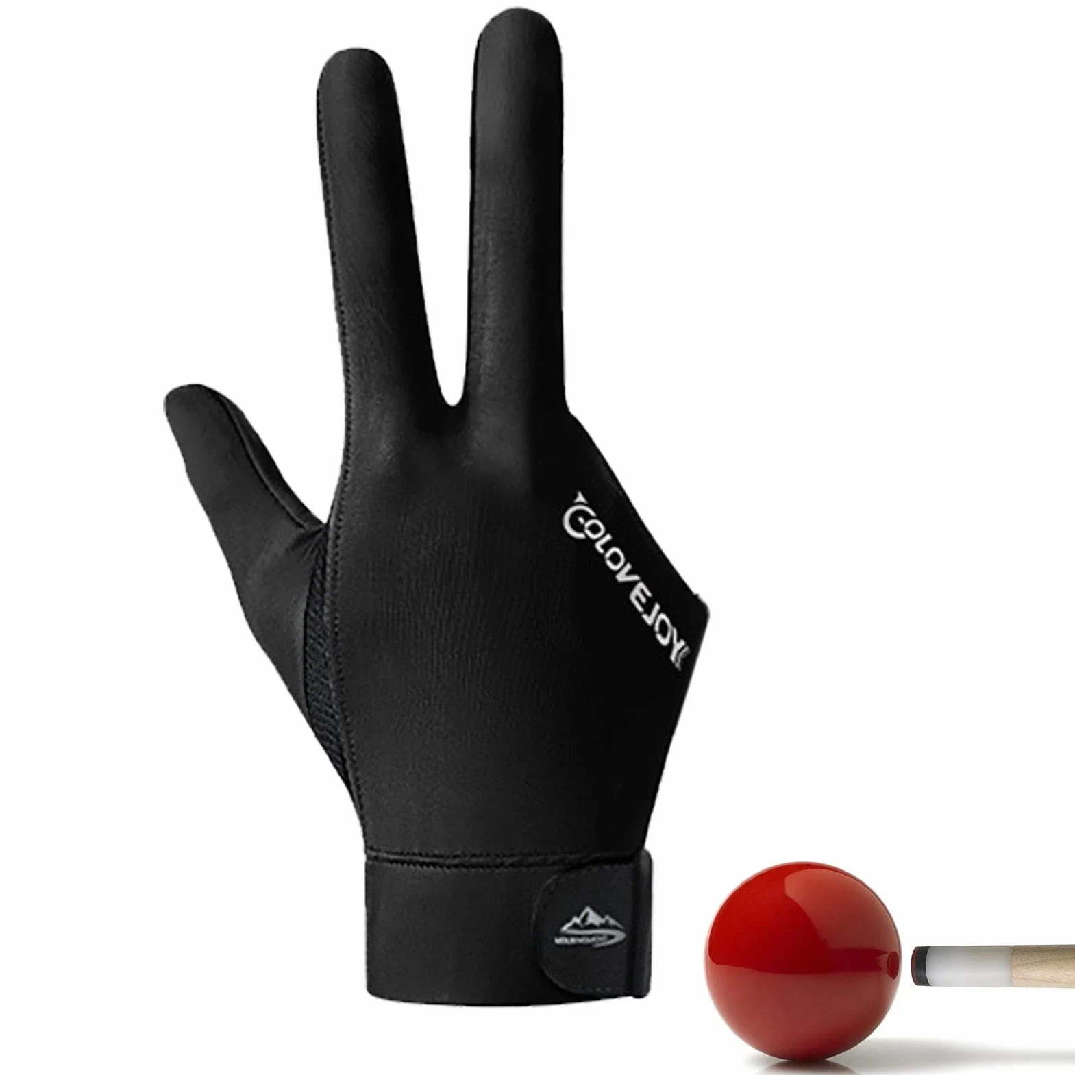Guantes de Billar de Dedos 3 Tamaño para Tiradores de Cue Izquierda/Derecha