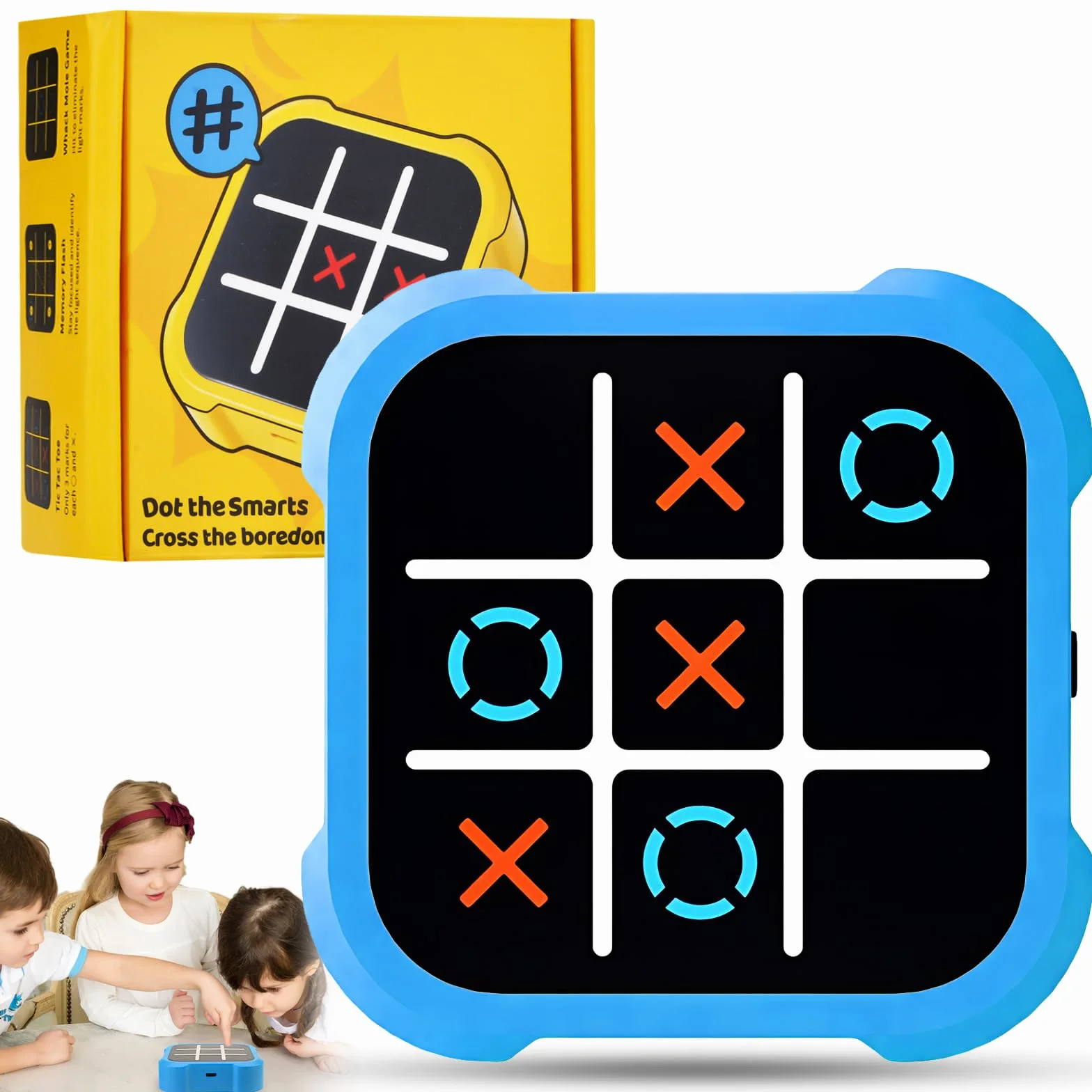 Tic Tac Toe Bolt 3 en 1 Juego de Viaje Portátil para Niños Educación Memoria