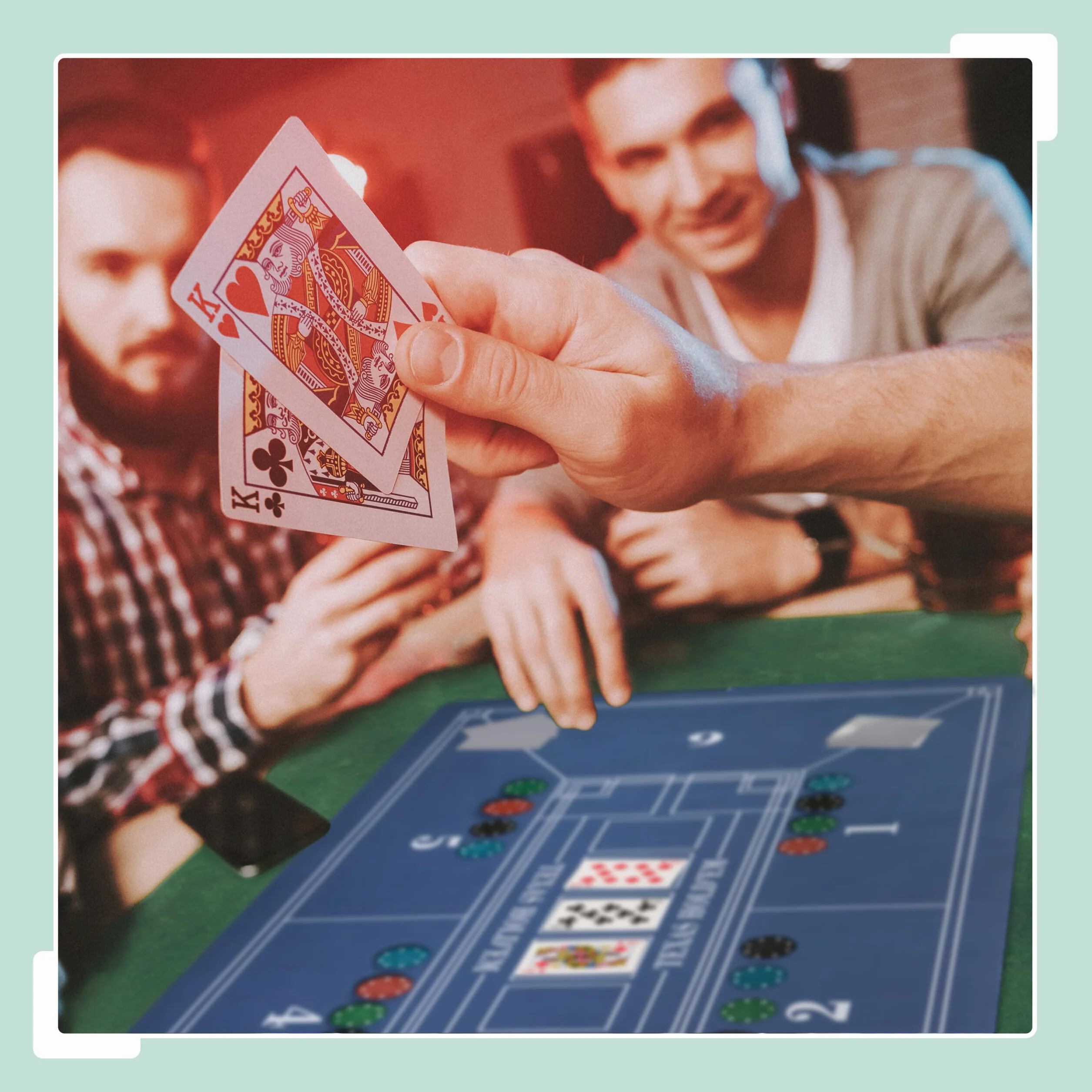 Relaxdays Tapete Póquer, 120 x 60 cm, Mantel Poker Texas Hold'em, Alfombrilla Antideslizante, Bolsa, 6 Jugadores, Azul