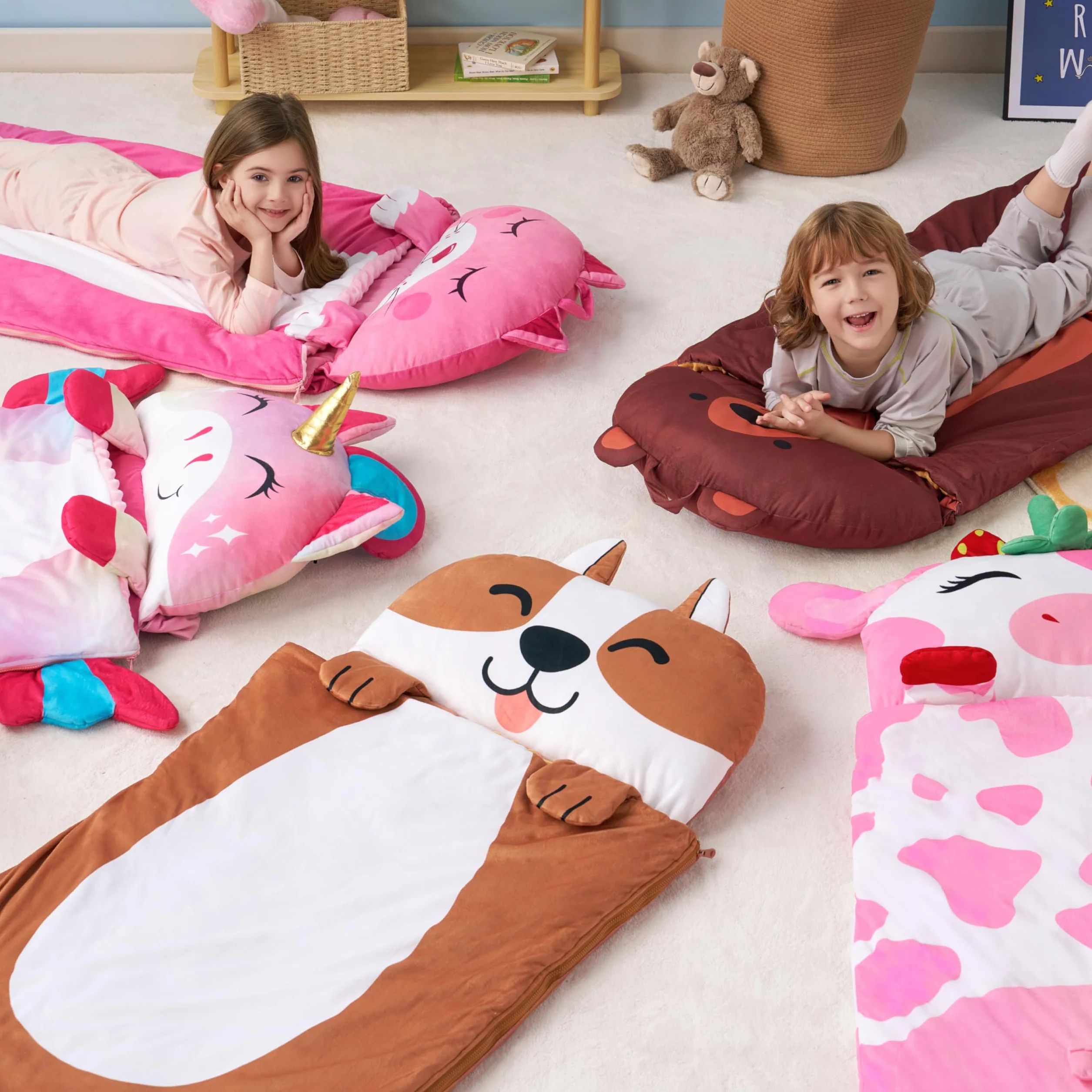 JOIEDOMI - Colchoneta para Siesta para niños pequeños con Almohada y Manta, a Partir de 3 años - Colchoneta para Siesta Preescolar
