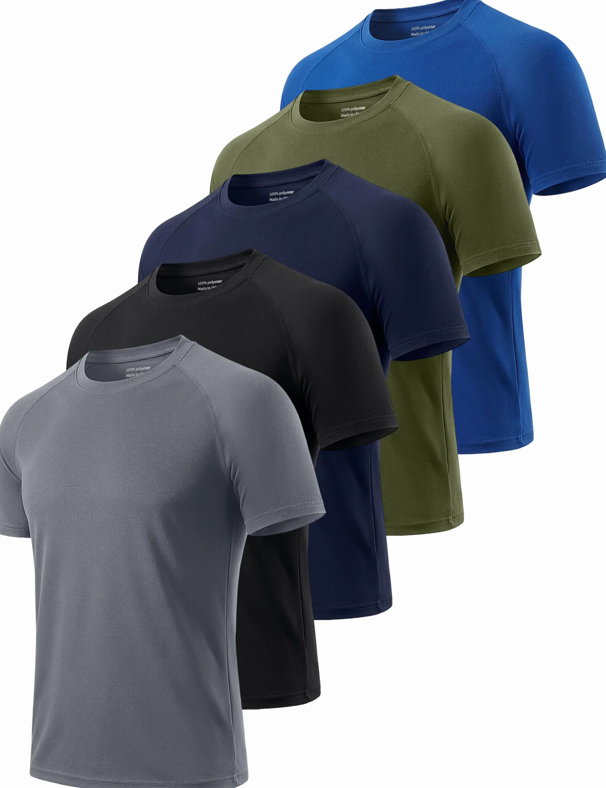 Cimic Camiseta Deporte Hombre Manga Corta Secado Rápido Respirable Running Gimnasio
