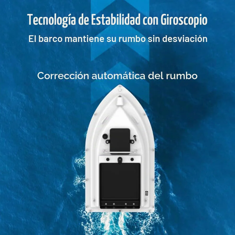 Kavolet Barco de Cebo GPS 500M RC Cebo Barco de alimentación Pesca Cebo Barco de Entrega de Cebo inalámbrico Control Remoto Pesca Cebo Barco Pesca alimentador Barco 12000mAh batería de Gran Capacidad