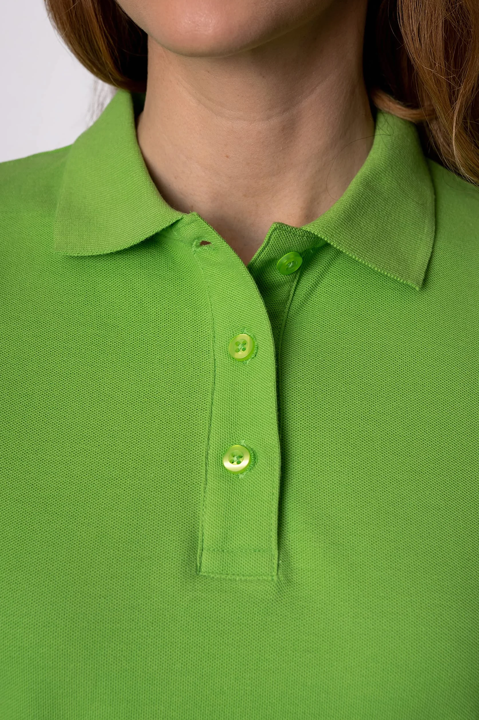 Polo Shirt Mujer Básica Manga Corta Piqué Algodón Transpirable Golf Top
