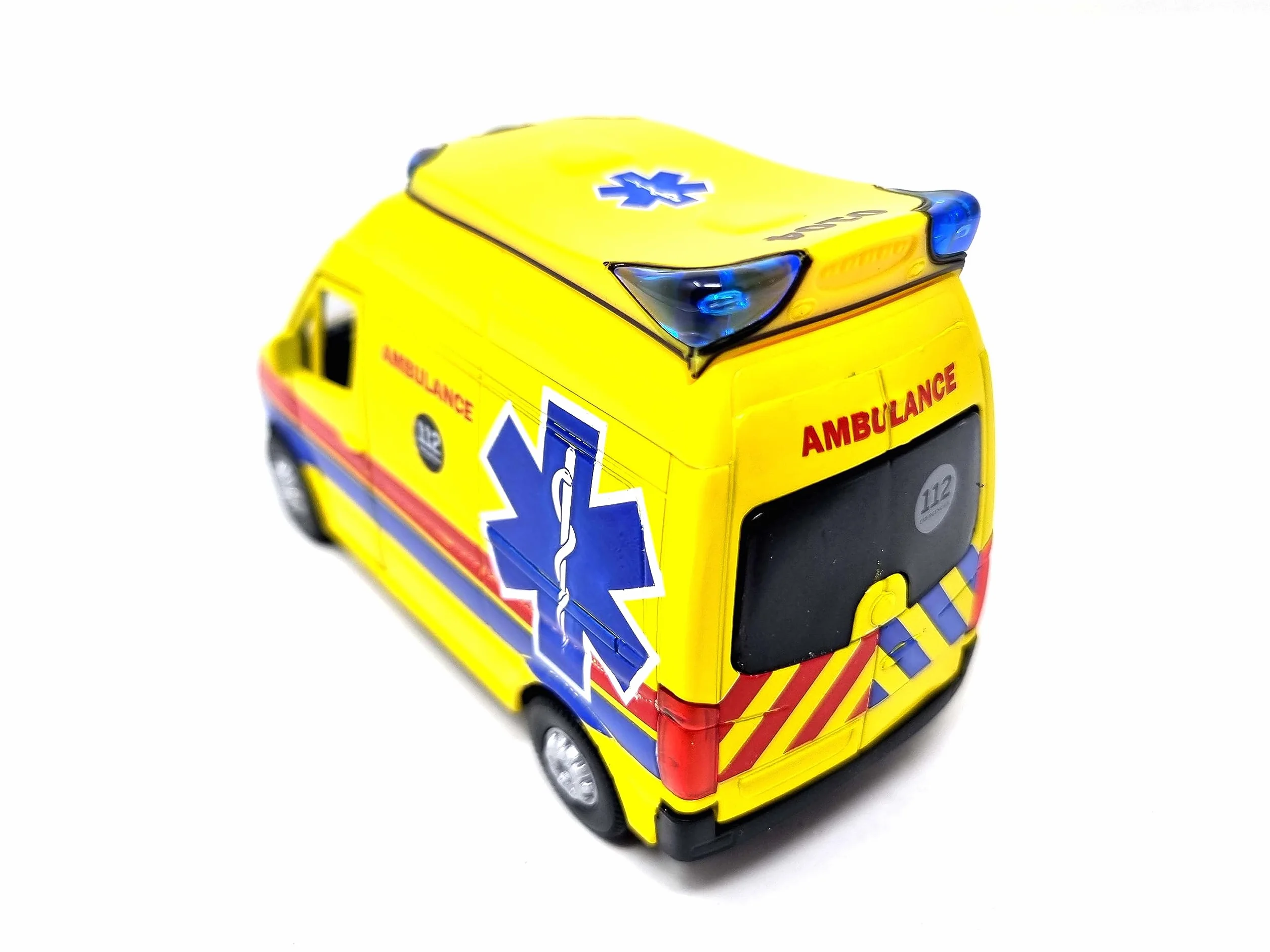 PLAYJOCS GT-8174 Ambulance.Vehículo metálico, Juguete para niños y coleccionistas.