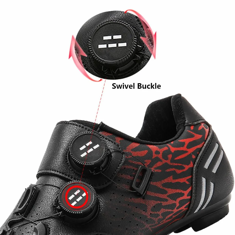 Hixingo Zapatillas de Ciclismo Unisex Adulto MTB Carretera Respirables Antideslizantes T730