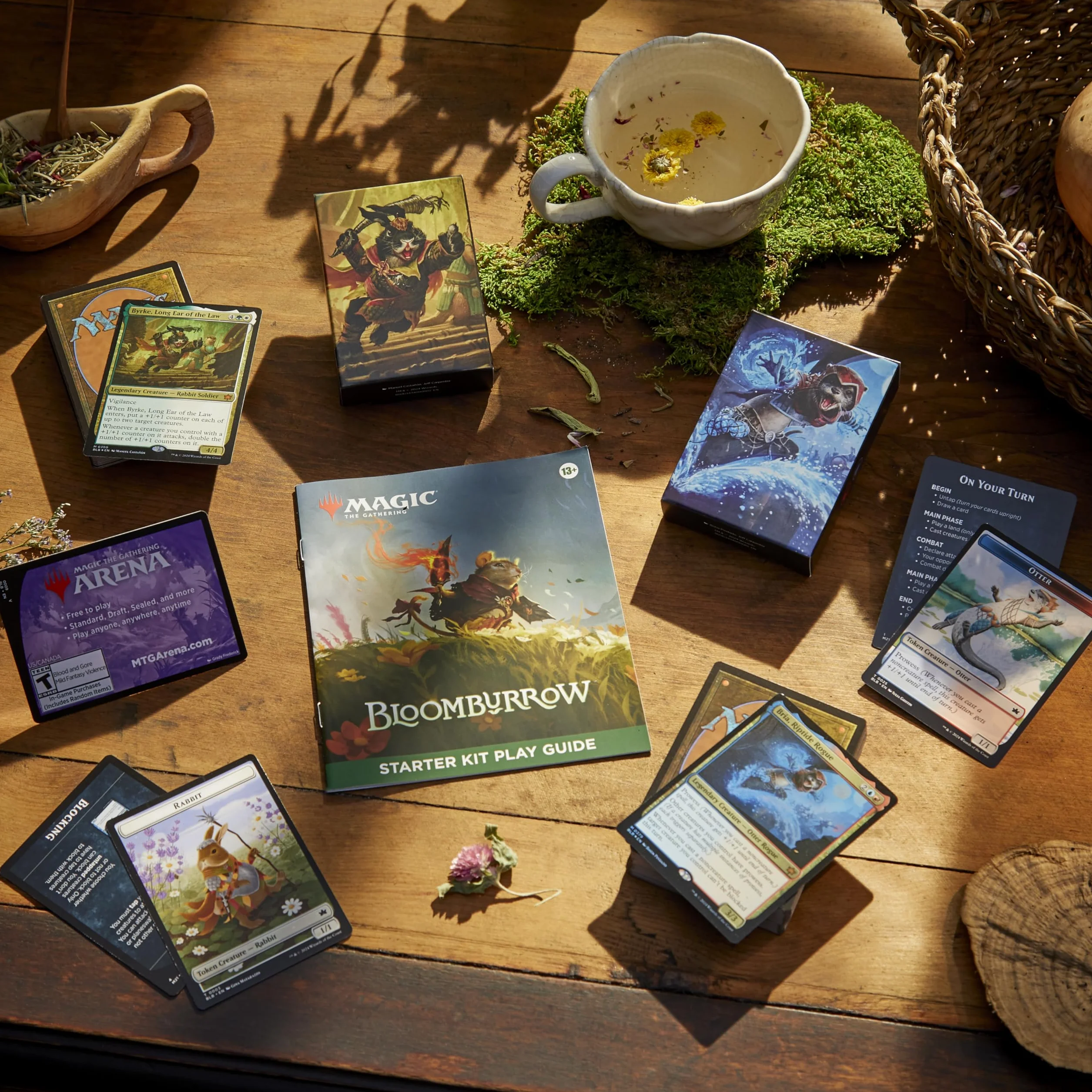 Kit de inicio de Bloomburrow, de Magic: The Gathering - 2 mazos listos para jugar (Versión en Español)