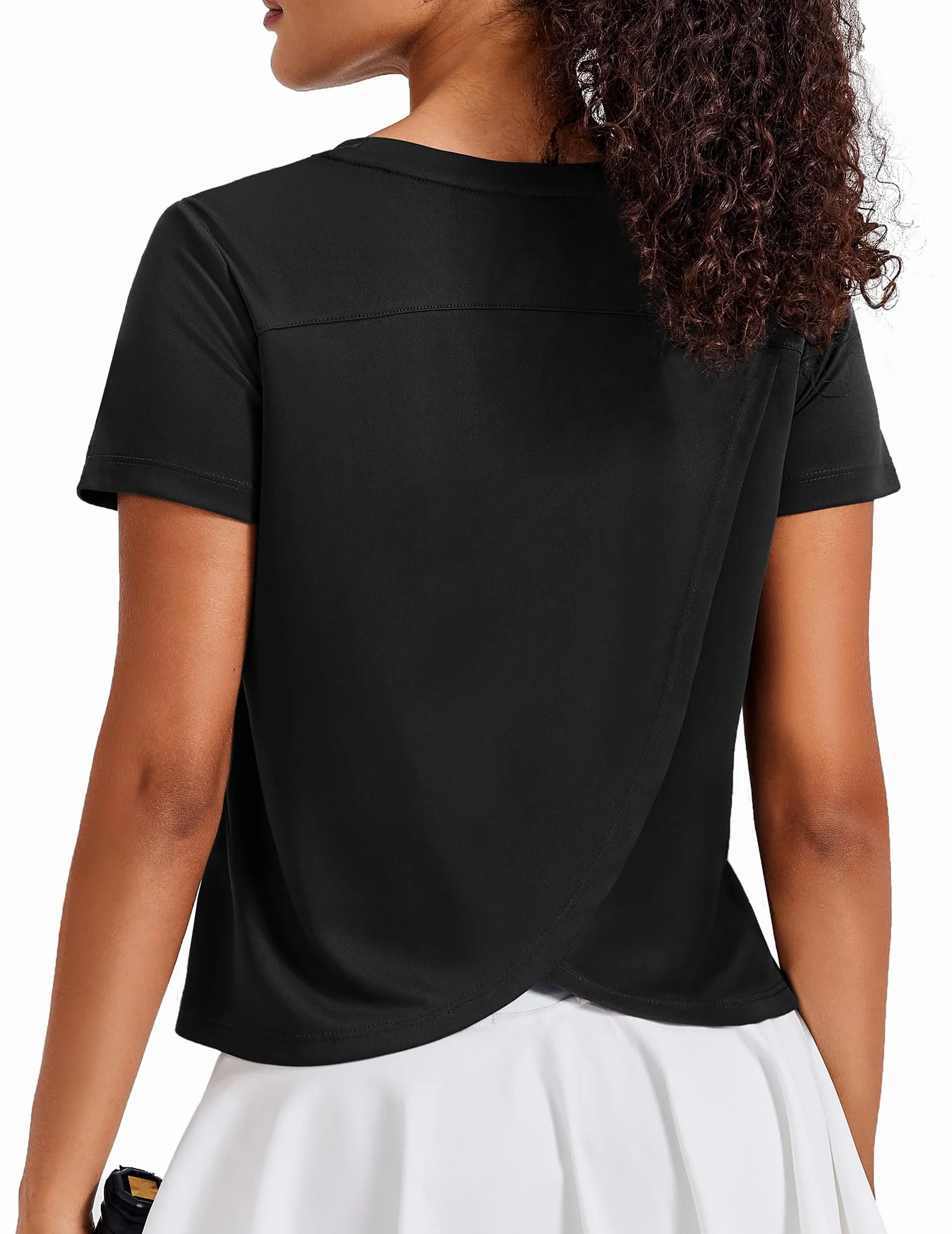 PINSPARK Camiseta Deportiva Mujer Manga Corta UPF 50+ Protección Solar Secado Rápido Fitness Yoga Gimnasio