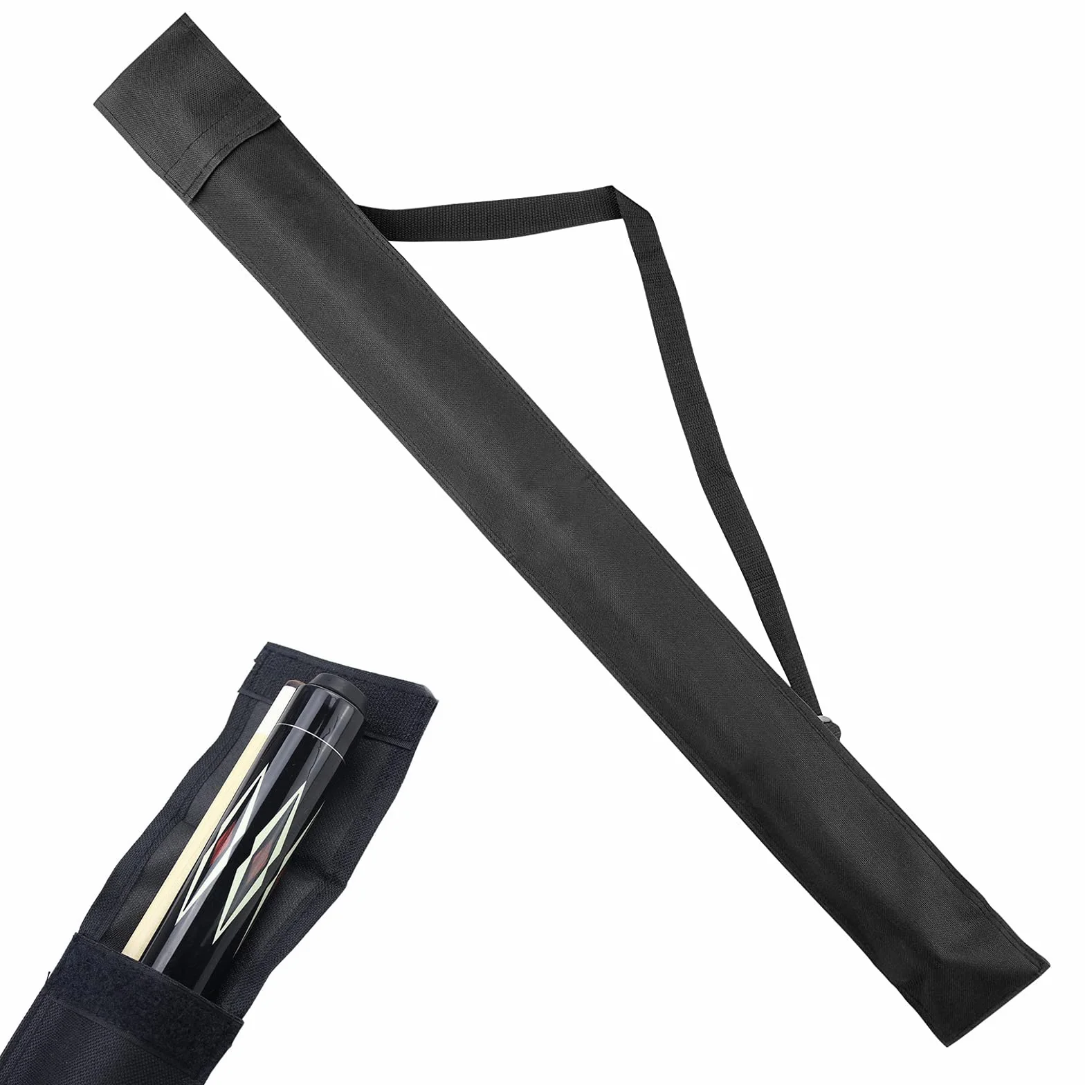 Billiard Cue Bag, Pool Cue Bag, Estuche para Taco de Billar Portátil, Bolsa de Palos de Billar para Almacenamiento de 1/2 Snooker