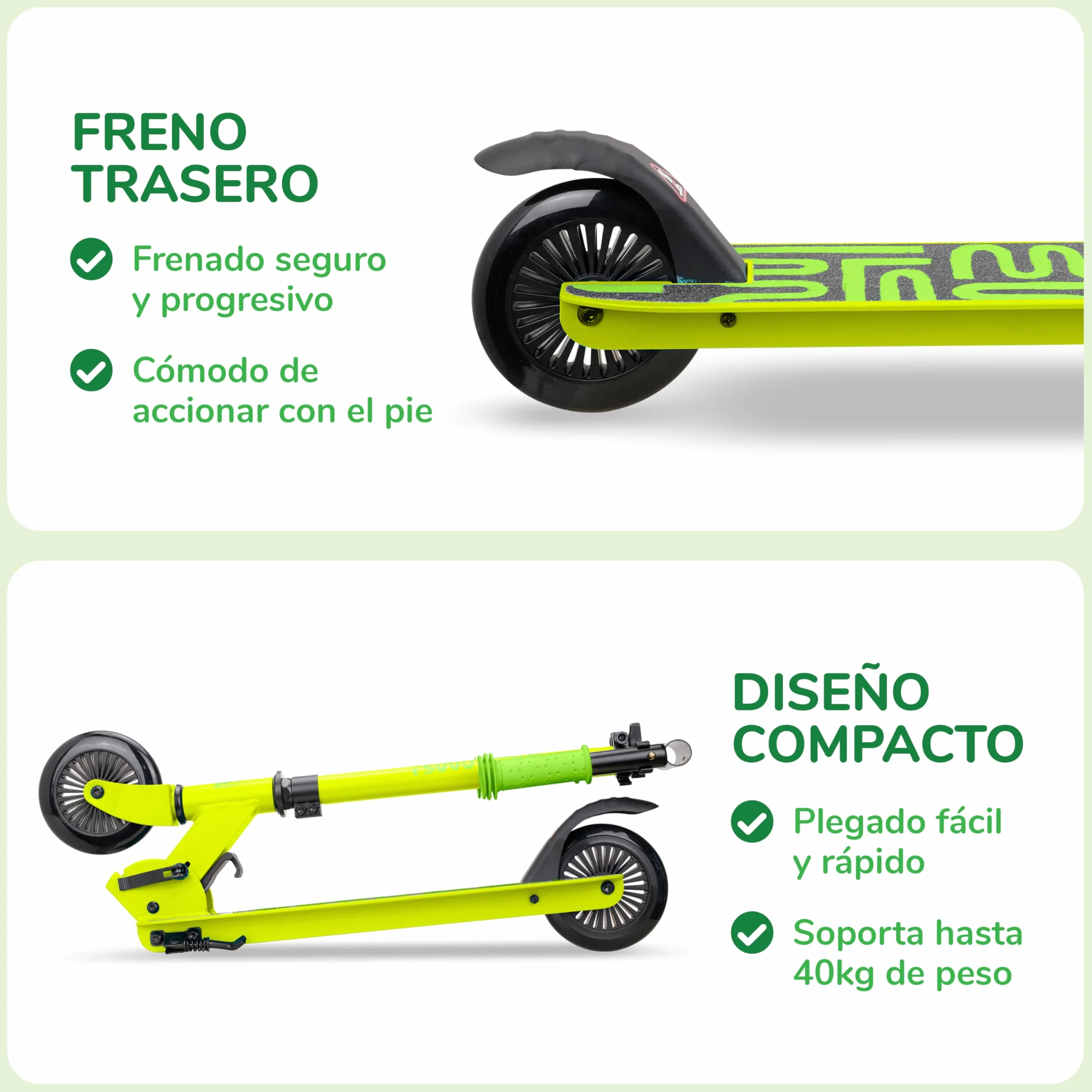 Sawyer Bikes - Patinete Infantil Ajustable - Niños 4 a 7 Años