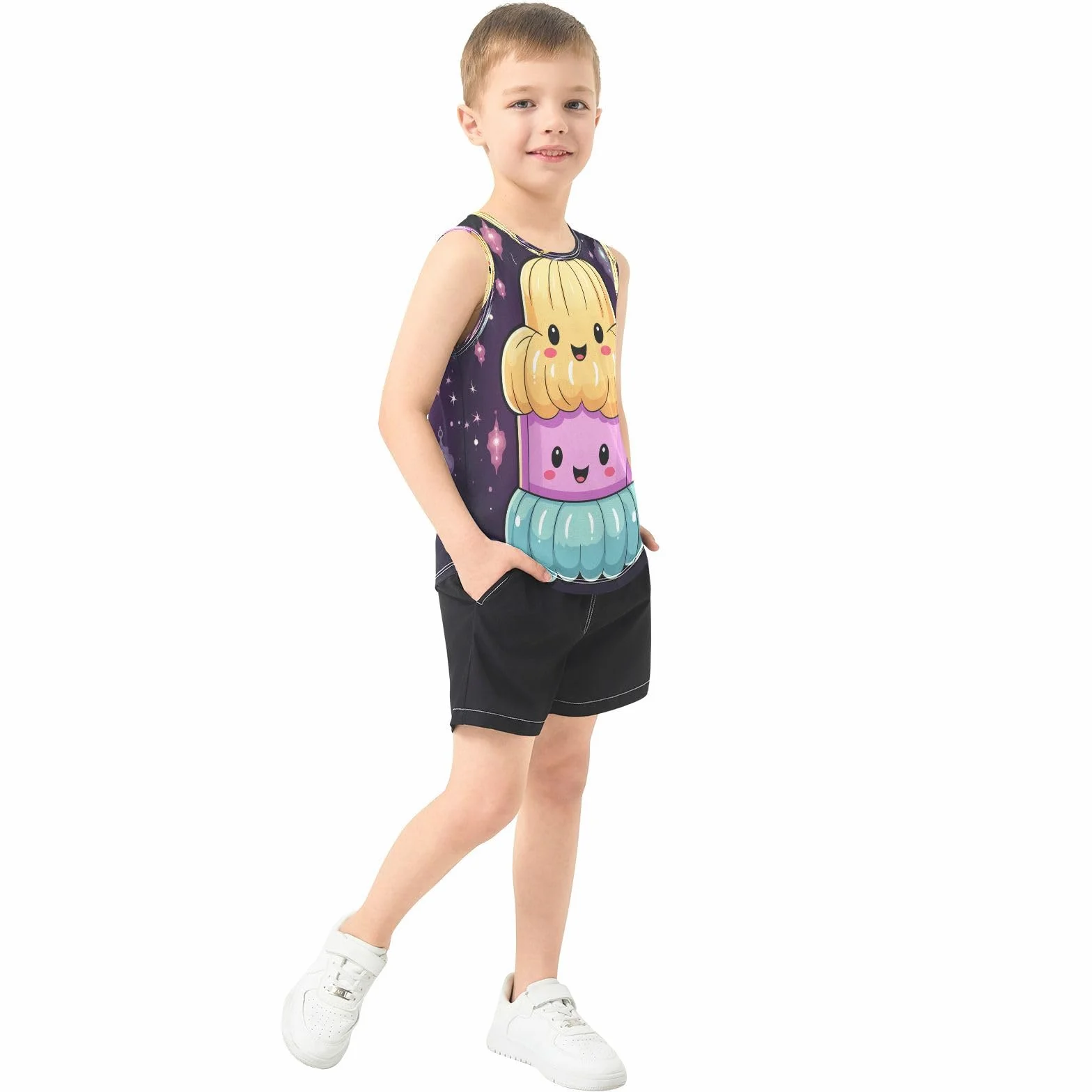 Doodle Lindo Medusas Animales Camisetas Sin Mangas Tank Top para Niños Jóvenes