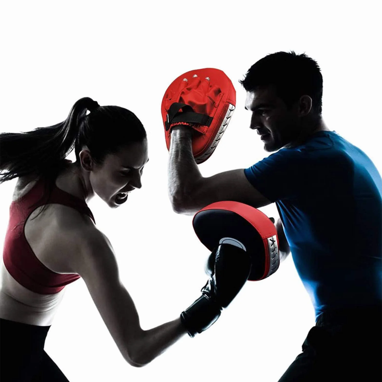 Boxing Punch Mitt Pads Muay Thai Kicking Pad Kickboxing Pad 2PCS