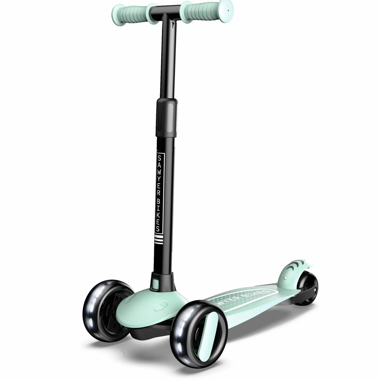 Sawyer Bikes - Patinete Ajustable Ruedas LED - Niños 2 a 8 Años