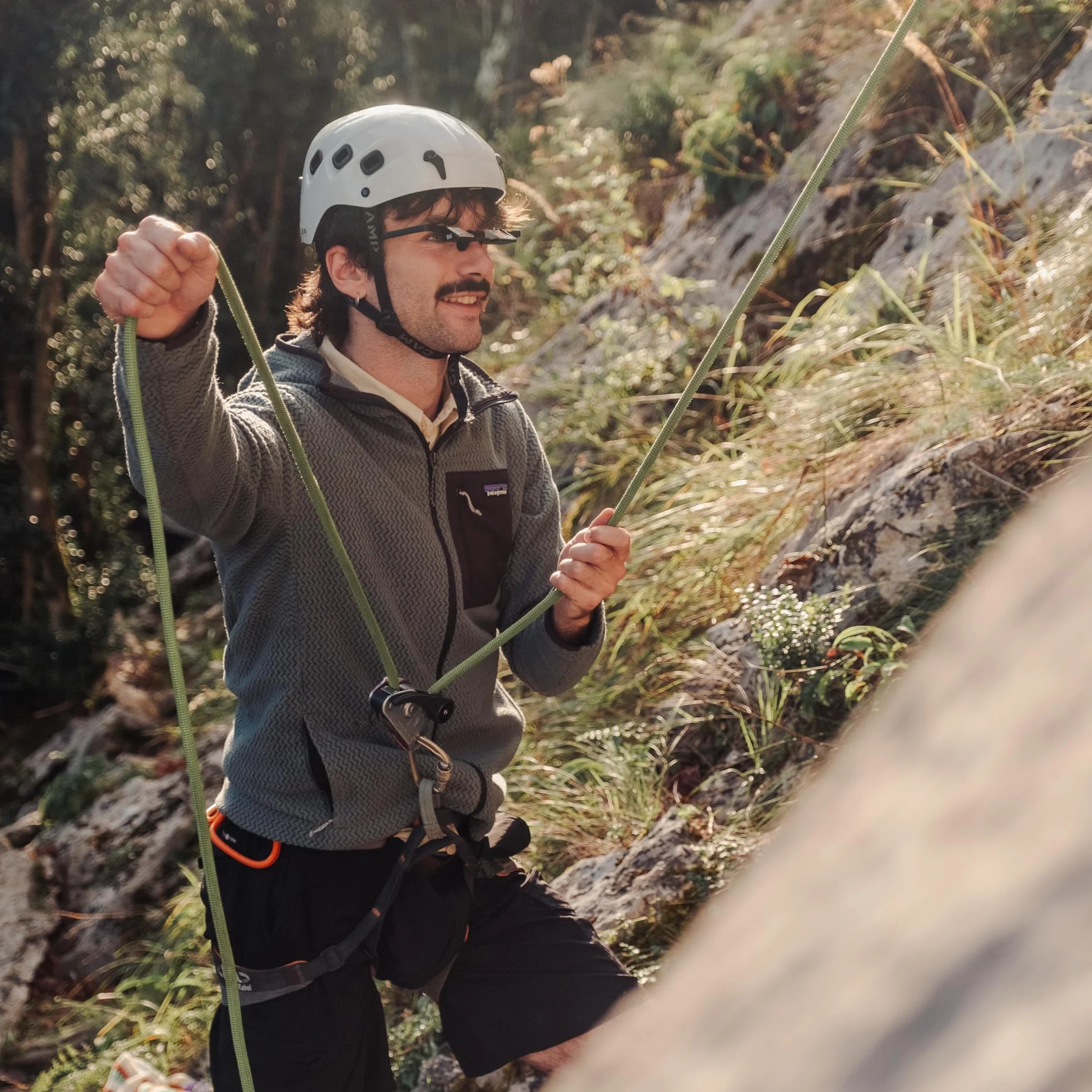 Gafas de seguridad para escalada en roca