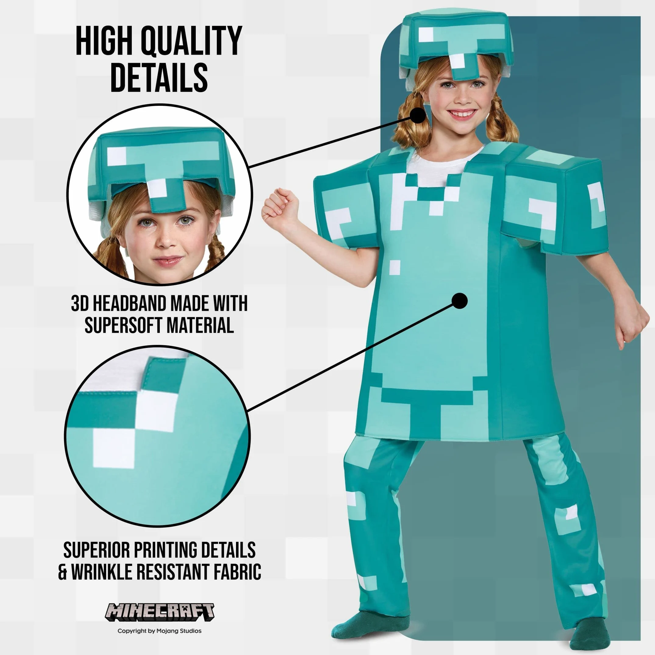 Disguise Minecraft Deluxe Kids - Disfraz (paquete de 1)