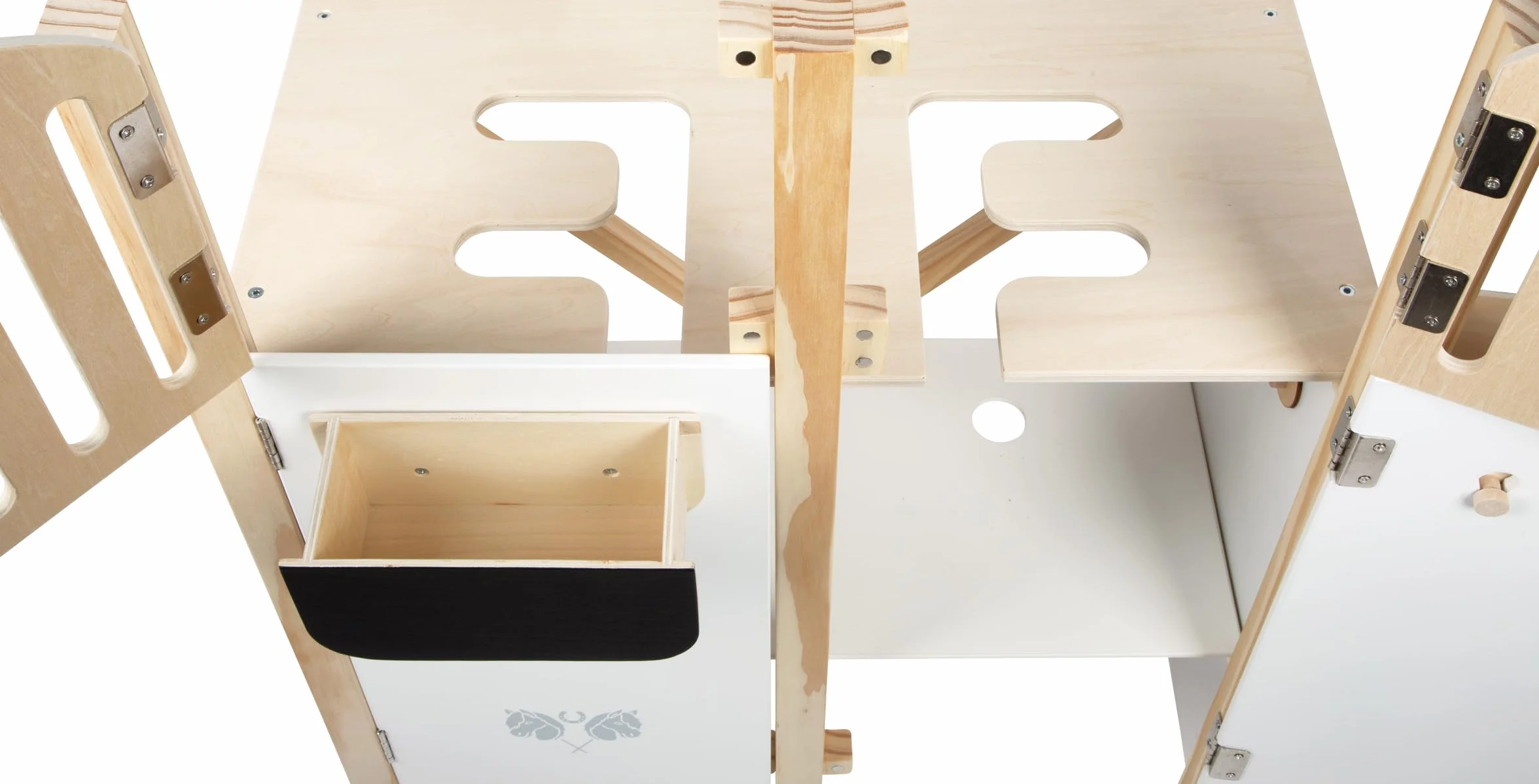 Small Foot Establo para Caballos Hobby, en Madera para Dos Caballos Hobby niños a Partir de 3 años, 12795