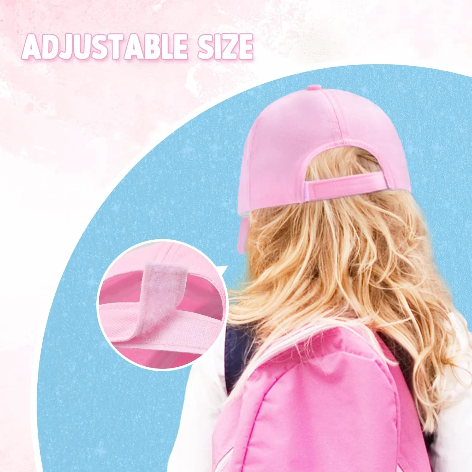 Gorra de Béisbol para Niñas Gorra de Camionero Ajustable con Visera de Sirena
