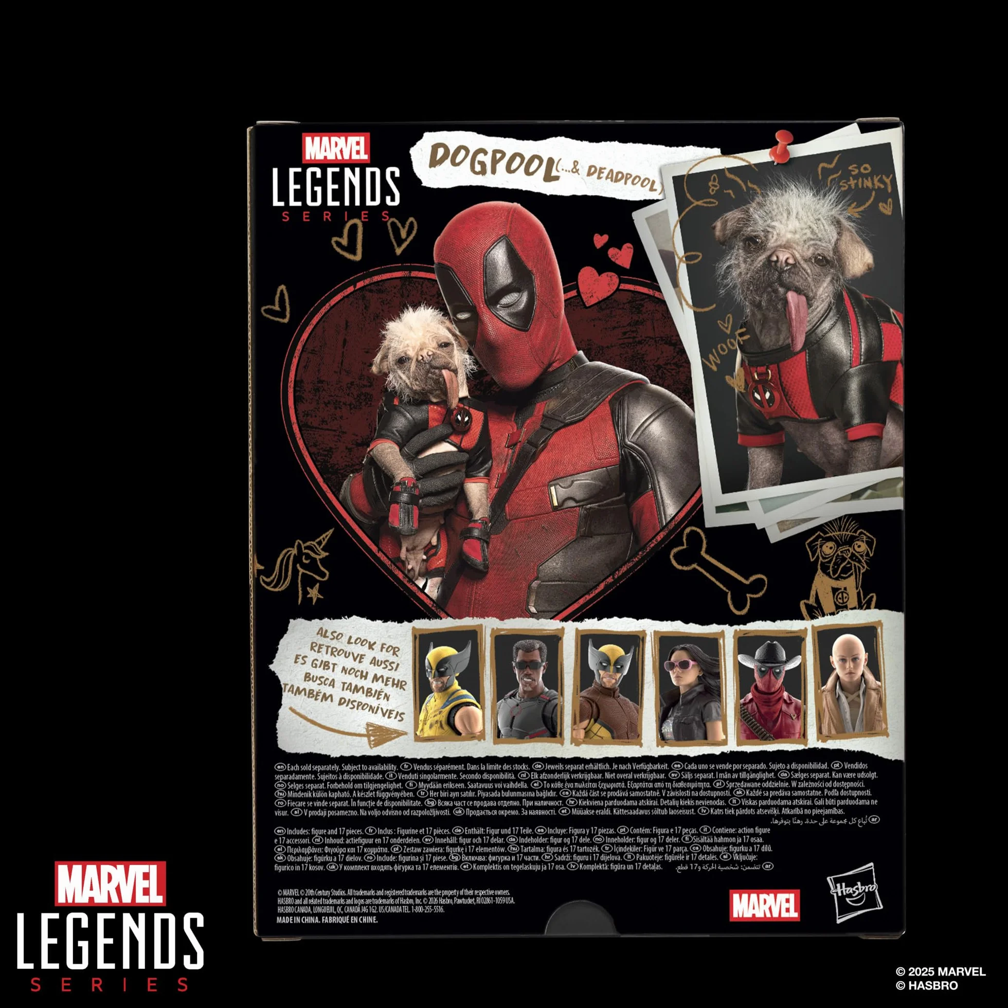 Marvel Legends Series Dogpool Deadpool Deadpool Lobezno Figuras coleccionables 15 cm