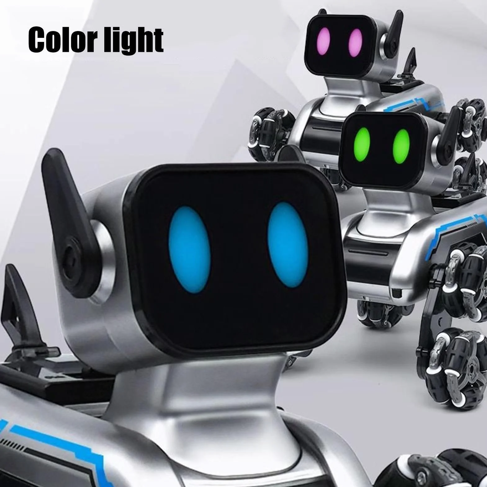 Perro De con Mando A Distancia - Robot Canino para Niños | Cachorro Robot Inteligente De Ocho Ruedas para Interior Y Jardín Niños Niñas | Uso en Interior y Exterior