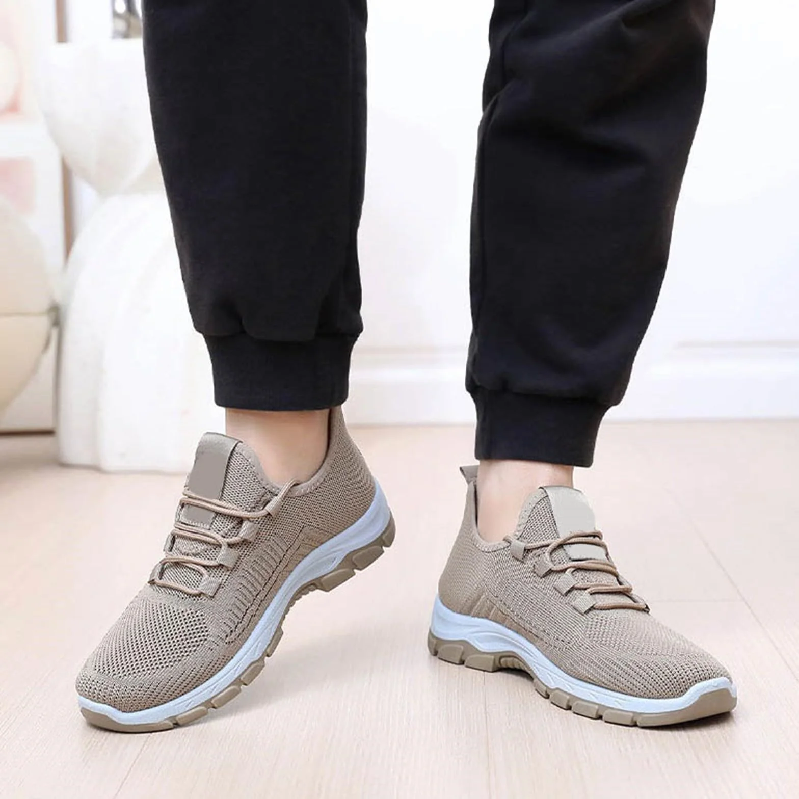 riou Zapatos para Caminar para Hombre, Wearbreeze Zapatillas de Senderismo al Aire Libre Ortopédicos Urbanos