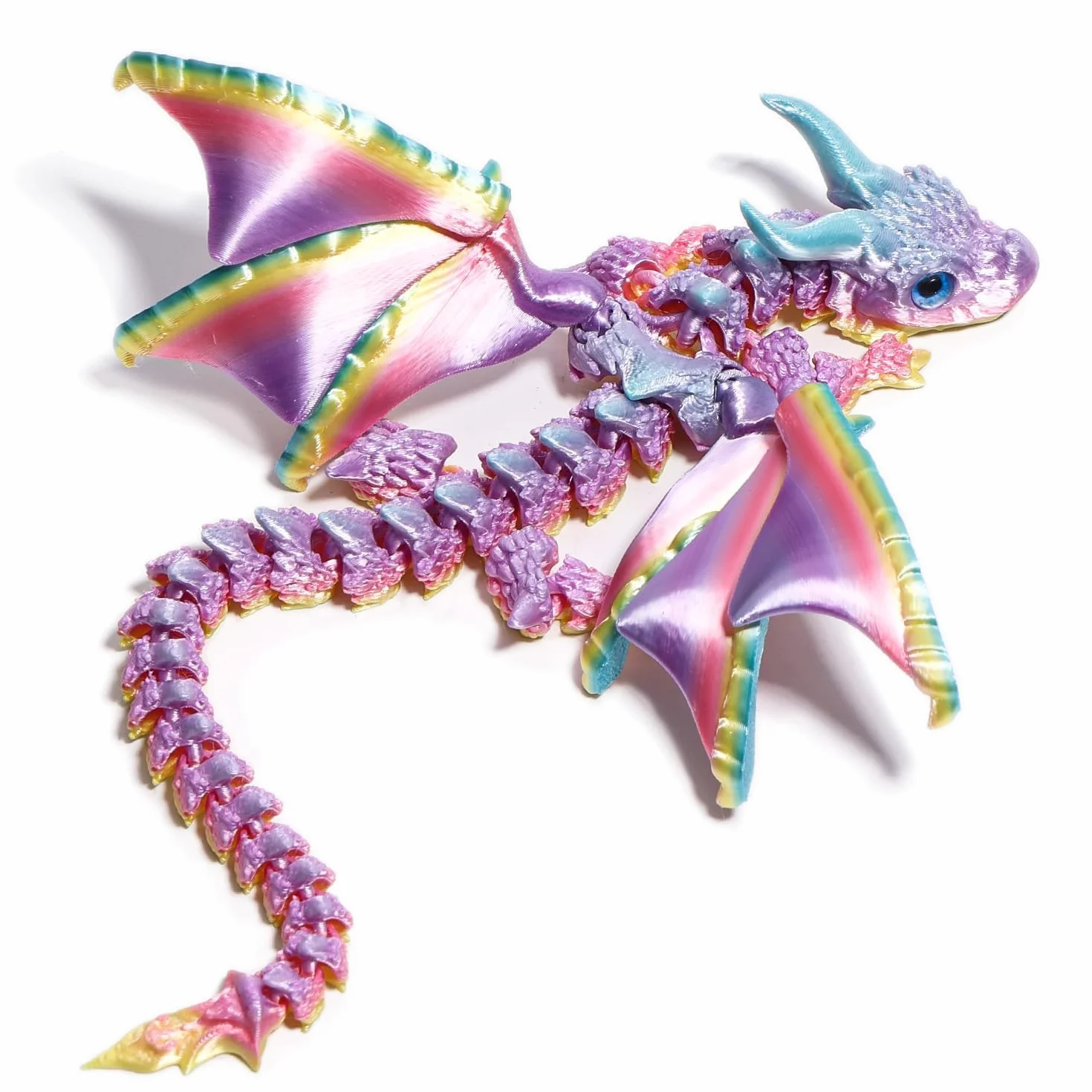 Dragón Articulado con Alas Impreso en 3D – Fidget spinner Flamewing, juguete de Cómo entrenar tu dragón, Dragon Juguete Flexible con Articulaciones Móviles, Decoración Hogar y Oficina, Regalo Navidad