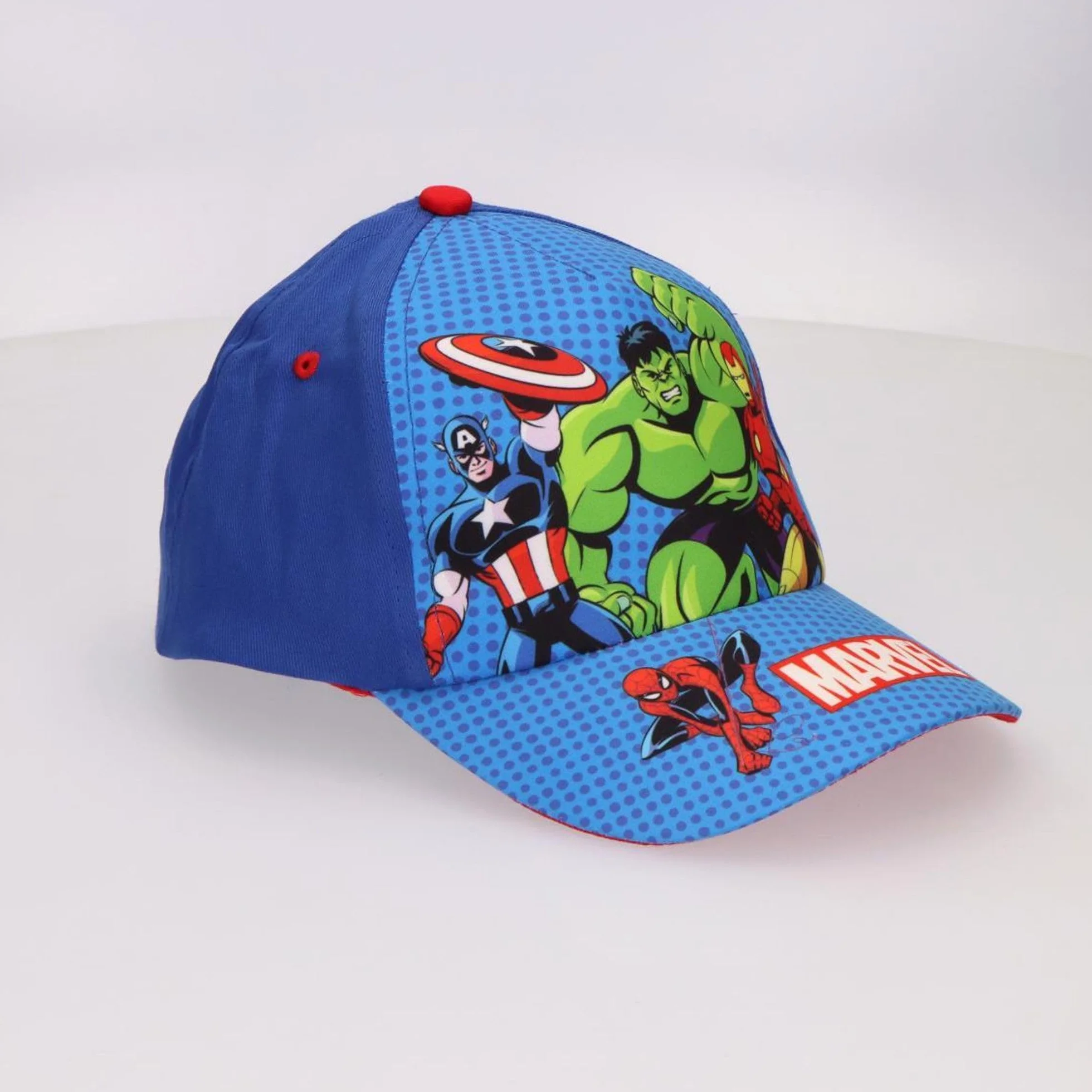 Gorra y Gafas de Sol Marvel Set Niños Original UV400 Protección Solar Avengers