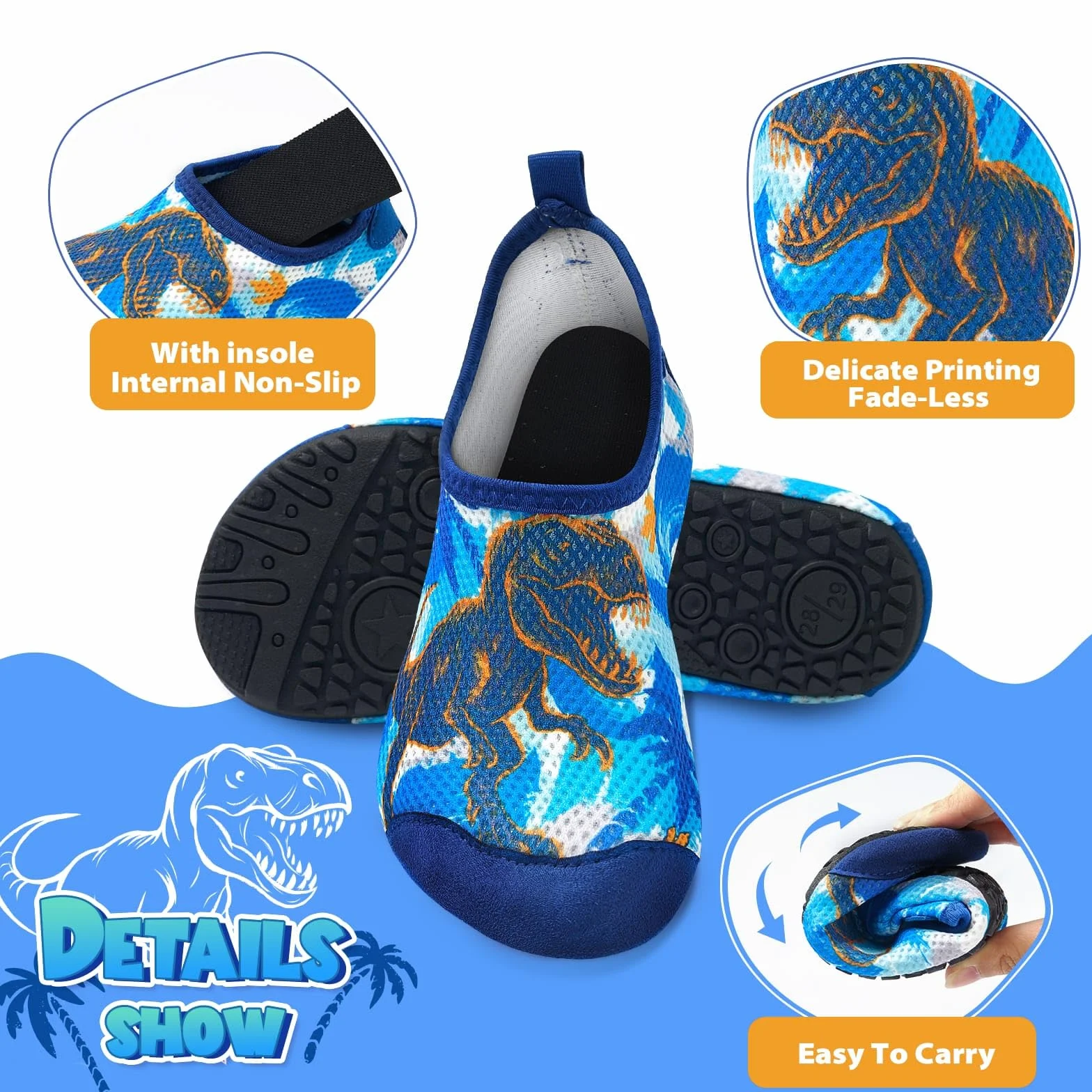Zapatillas de Playa Descalzas de Secado Rápido Malla Suave Zapatos de Agua