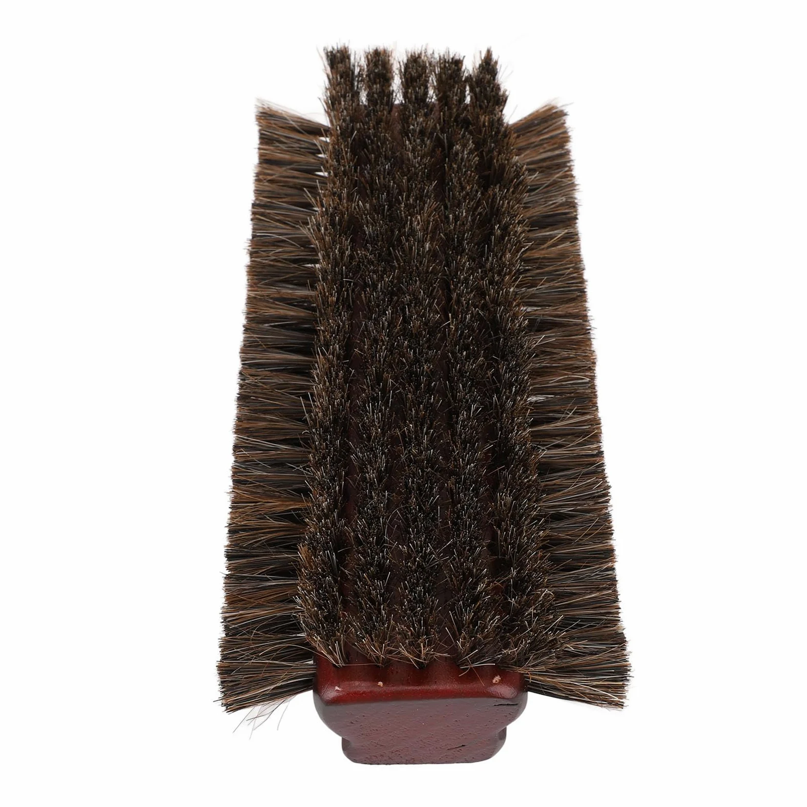 Cepillo para Mesa de Billar, Limpiador de Billar de 3 Caras de Madera de Primera Calidad, Pelo de Caballo Burdeos para Entusiastas