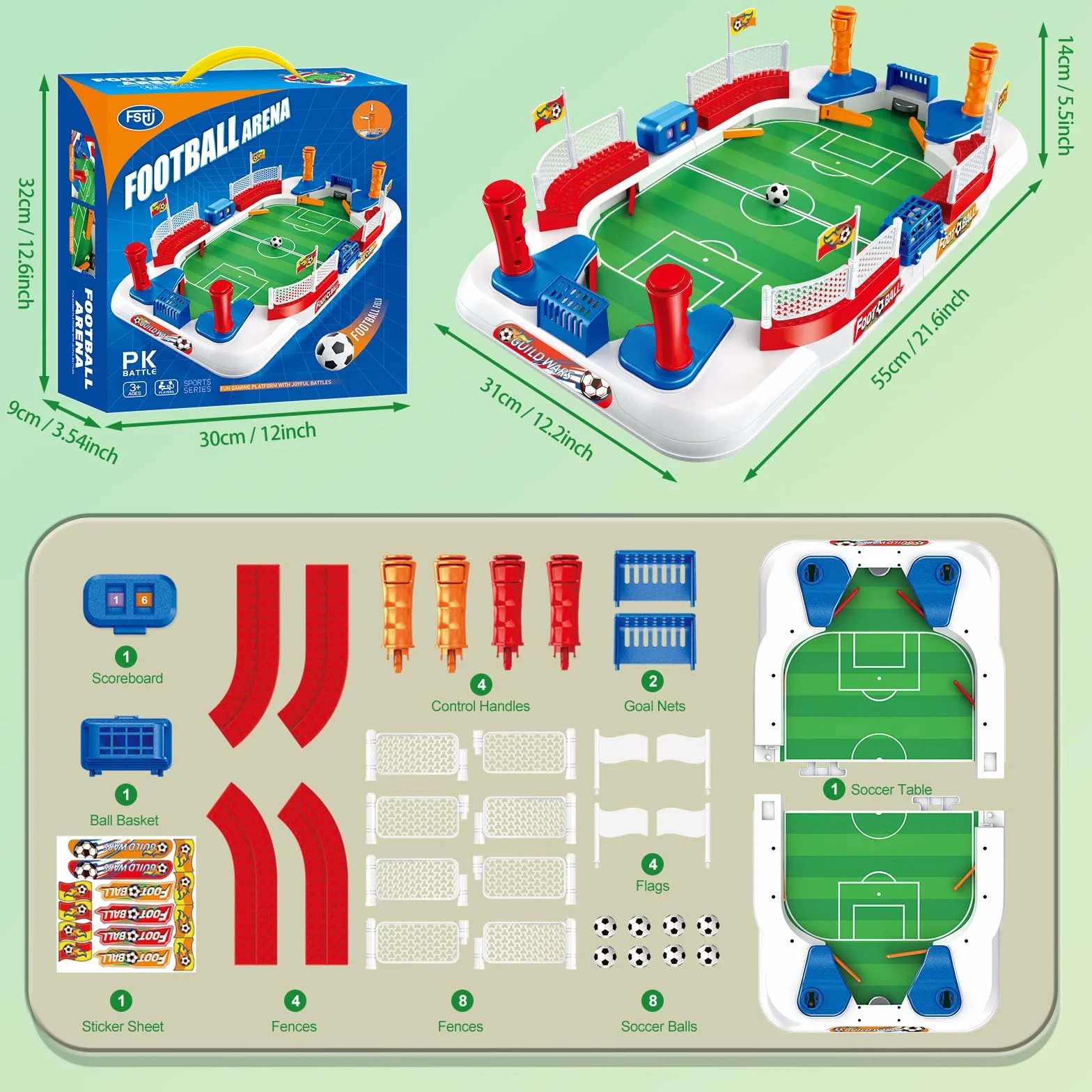 Futbolin para Niños 4-12 Años Juegos de Mesa Mini Futbol Regalo Copa del Mundo 2026
