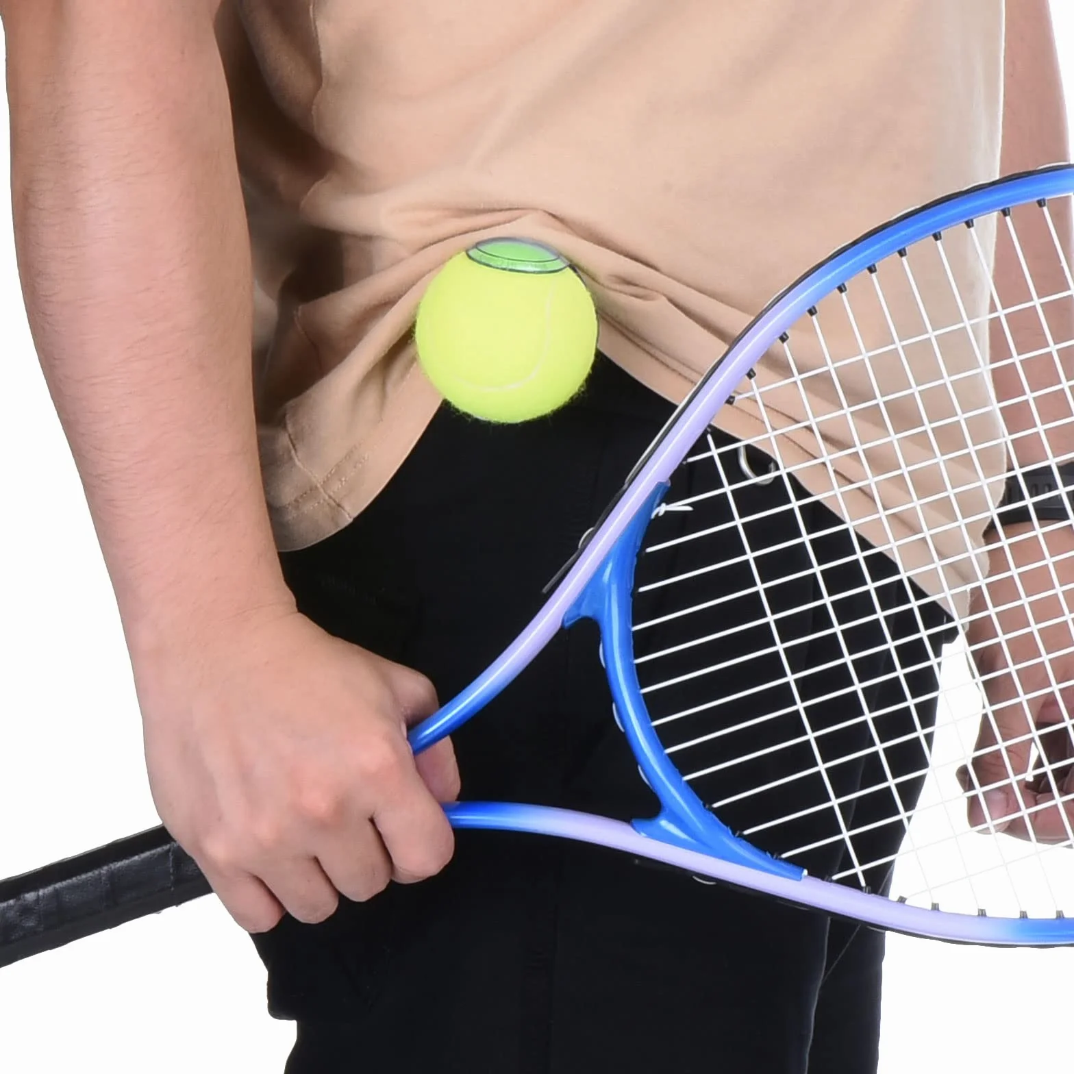 PATIKIL Clip de Cintura para Pelotas de Tenis, Pack de 3, ABS, Amarillo Fluorescente