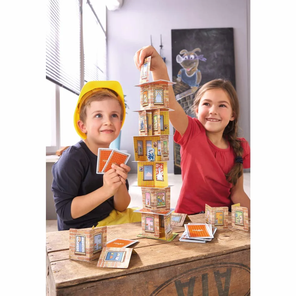 HABA 302273 - Rhino Hero, Juego Infantil de Mesa de Habilidad. Más 5 años