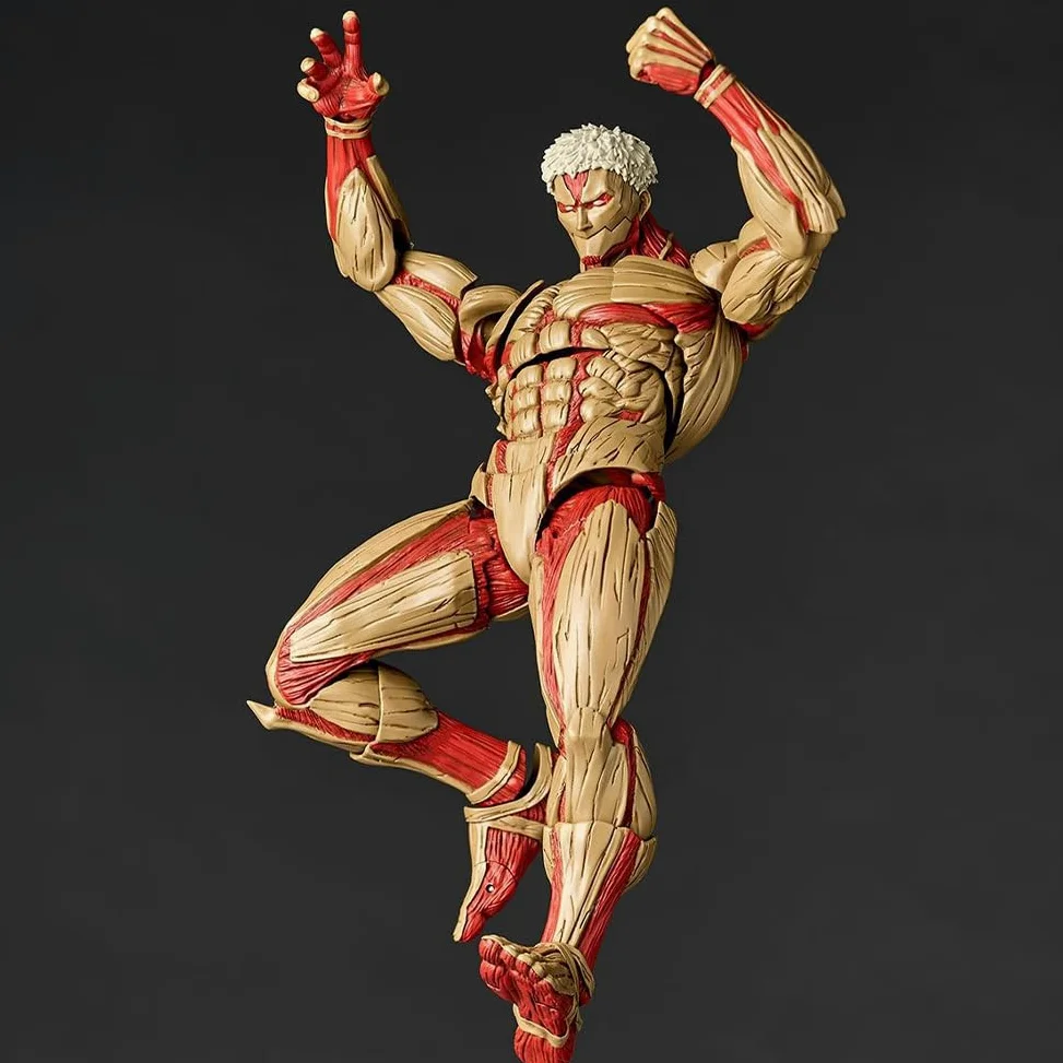 2 piezas Reiner Braun y Annie Leonhart Figura, Super Acción Estatua Pose de Lucha Titan Levi Articulaciones Movibles Modelo con Accesorios Colección Figurilla Ornamentos para Escritorio