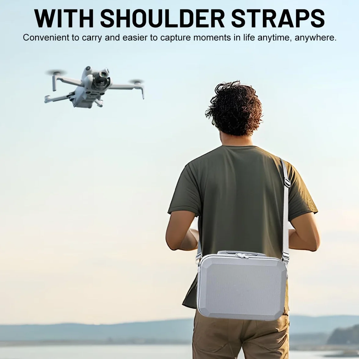 Bolsa para dji Mini 3/Mini 3 Pro/Mini 4 Pro Drone Fly More Combo, Impermeable Funda para dji RC Controlador Accesorios Bolsa de Viaje Portátil, para Dron Proteger