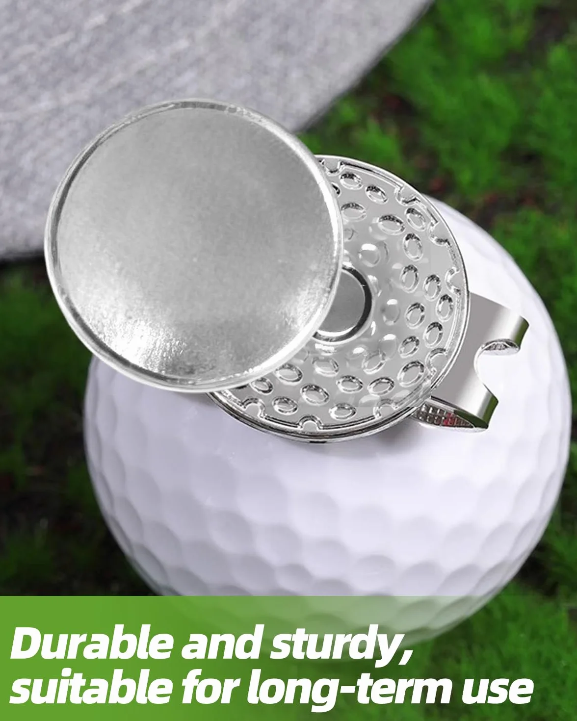 Clip Magnético para Sombrero de Golf, Marcador de Pelota de Golf, 2 Piezas