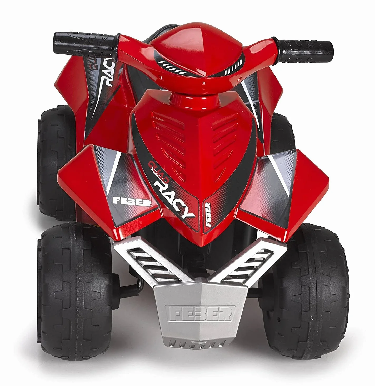 FEBER Quad Racy 6V Coche eléctrico niños 18 Meses 3 años Acelerador Ruedas Grandes 40 min batería Cargador Incluido