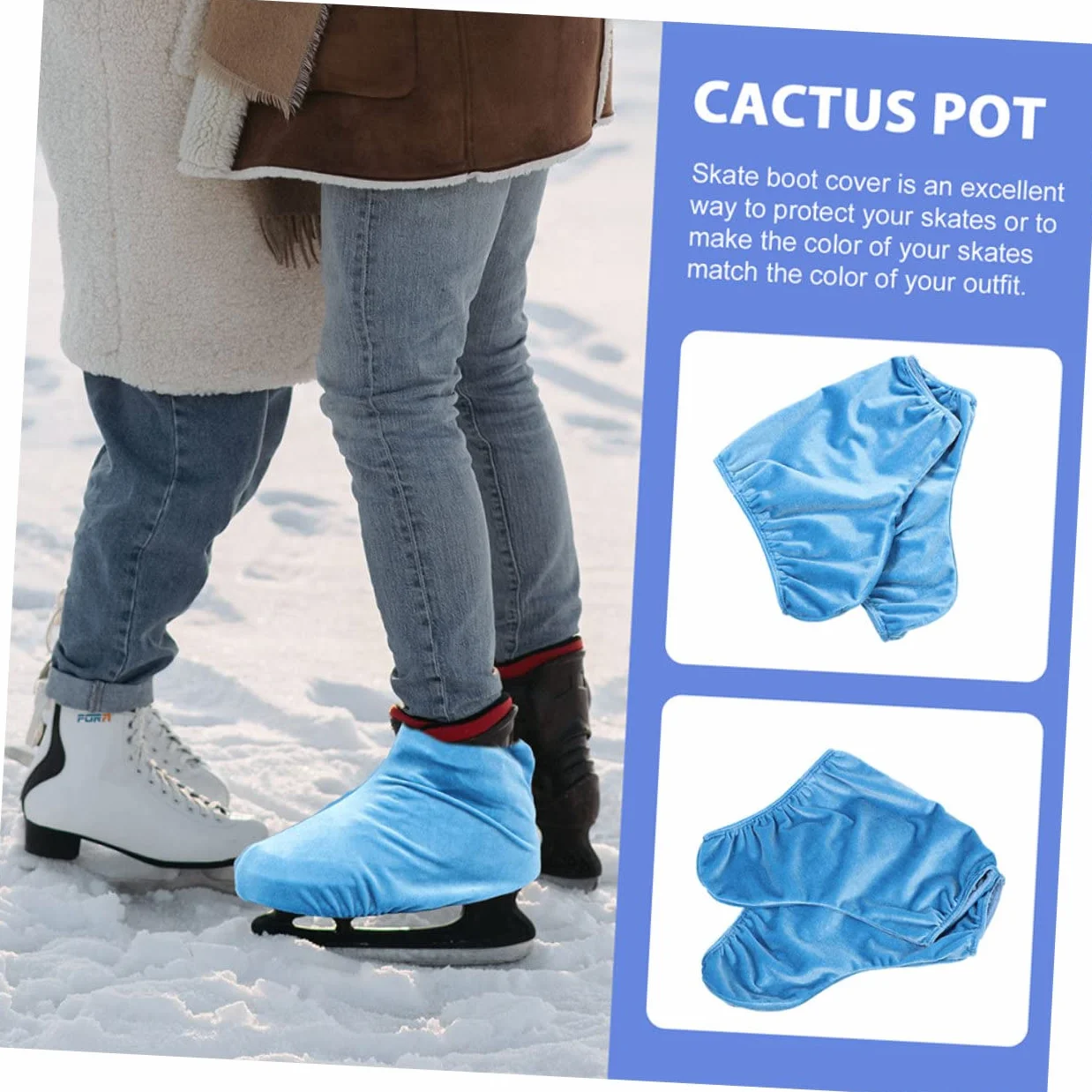 Toyvian Fundas para Patines Zapatos de Patinaje Cubiertas de Poliéster